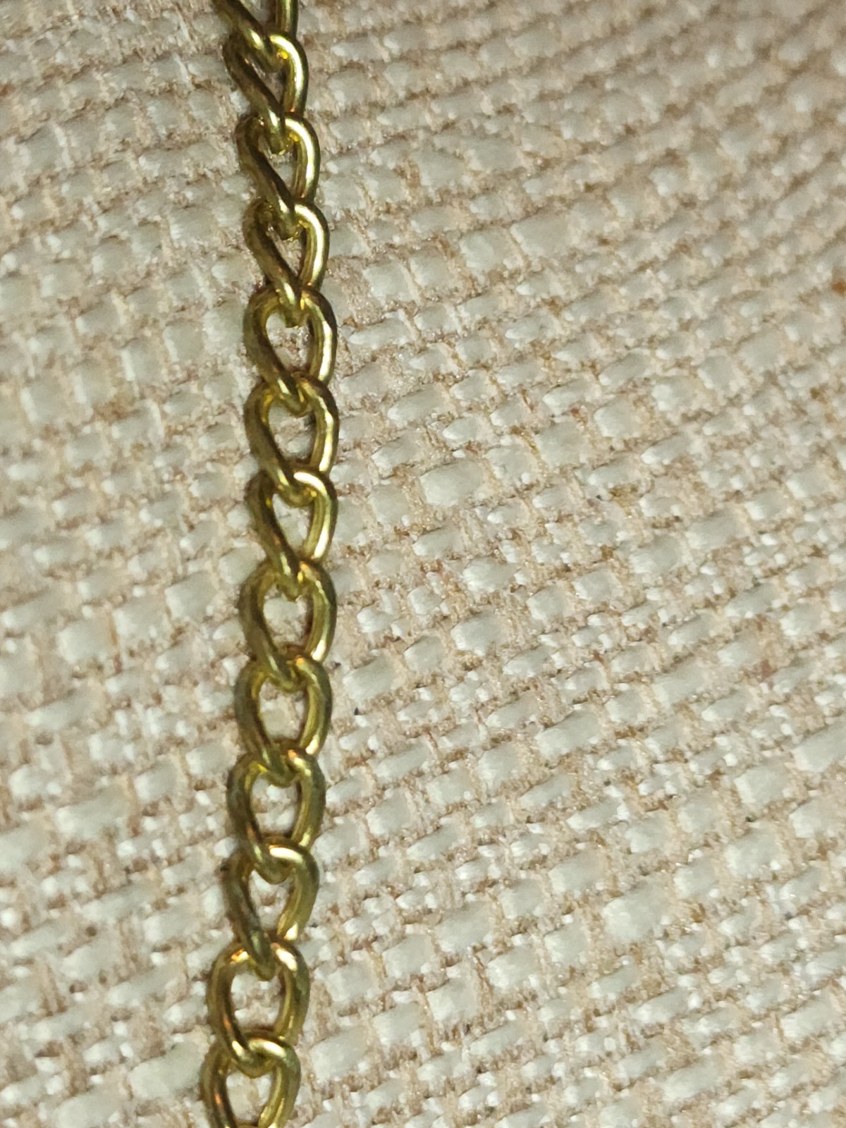 Vintage Gold tone Chainmail Fringe Leopard Statement Necklace 70s