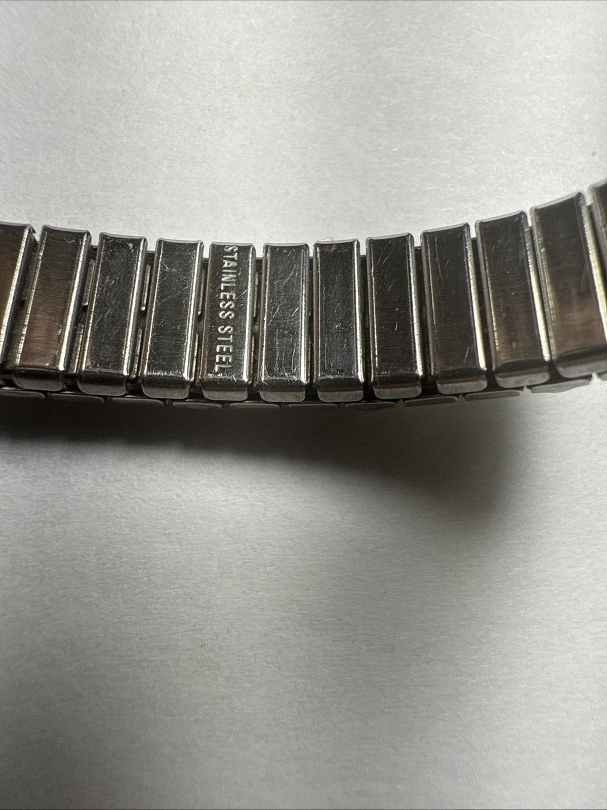 Bracelet MILOR Italy 14k Gold Accents And Stainless Steal Stretch Expanding 9mm