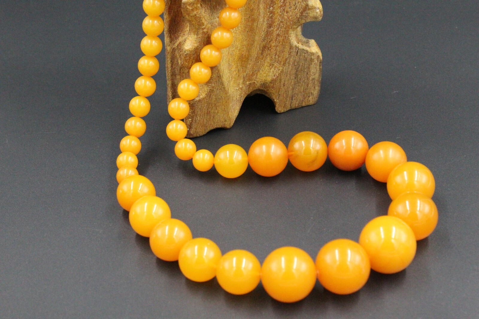 Authentic Baltic Amber Necklace Gift Ball Amber Yellow Necklace auction
