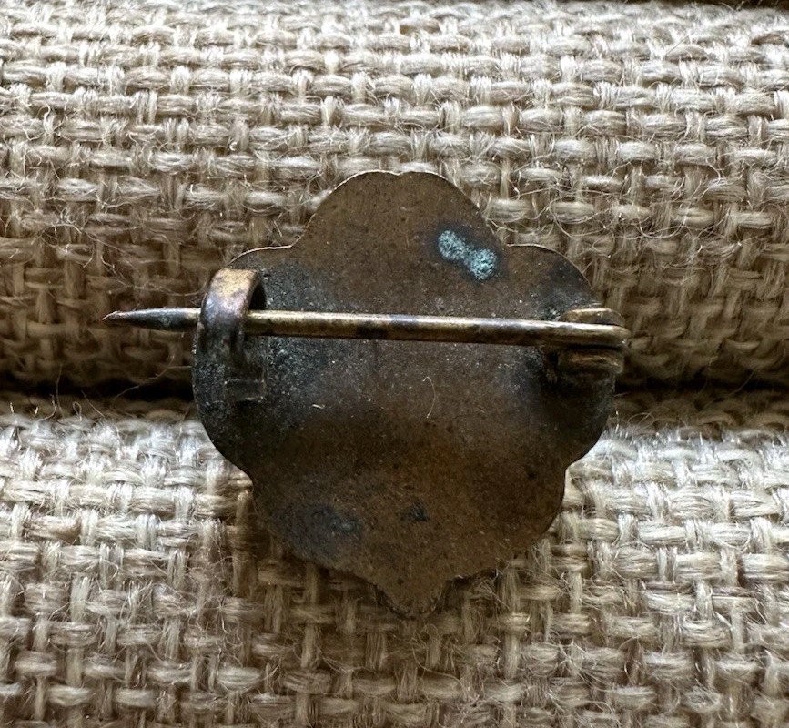 Antique Art Nouveau Face of A Lady Brooch Pin Portrait Brooch C Clasp
