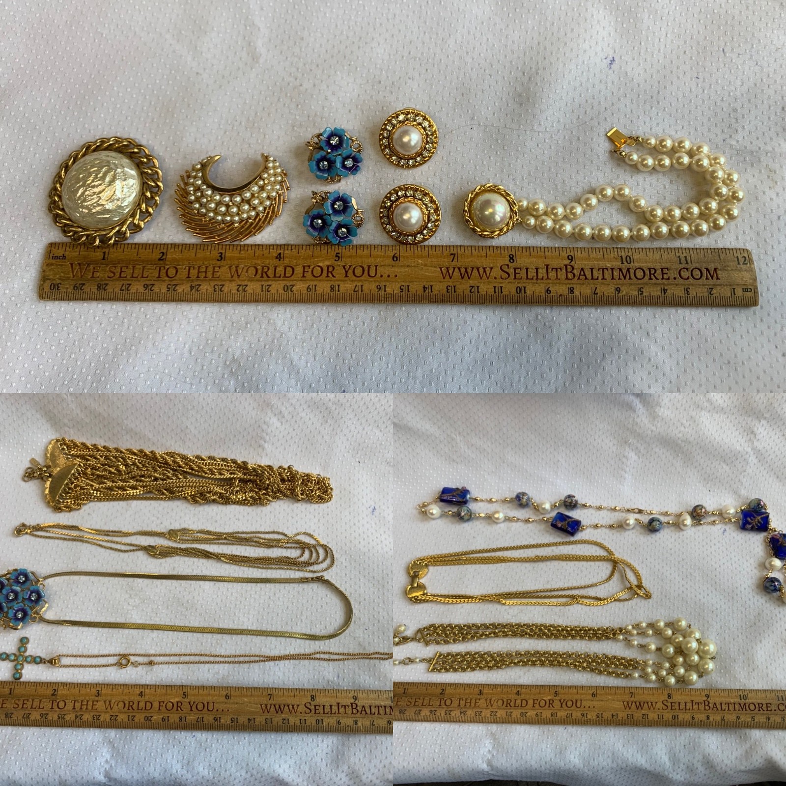 Vtg Costume Jewelry Lot Park Lane Goldette Monet Carolee Sarah Cov BSK Avon
