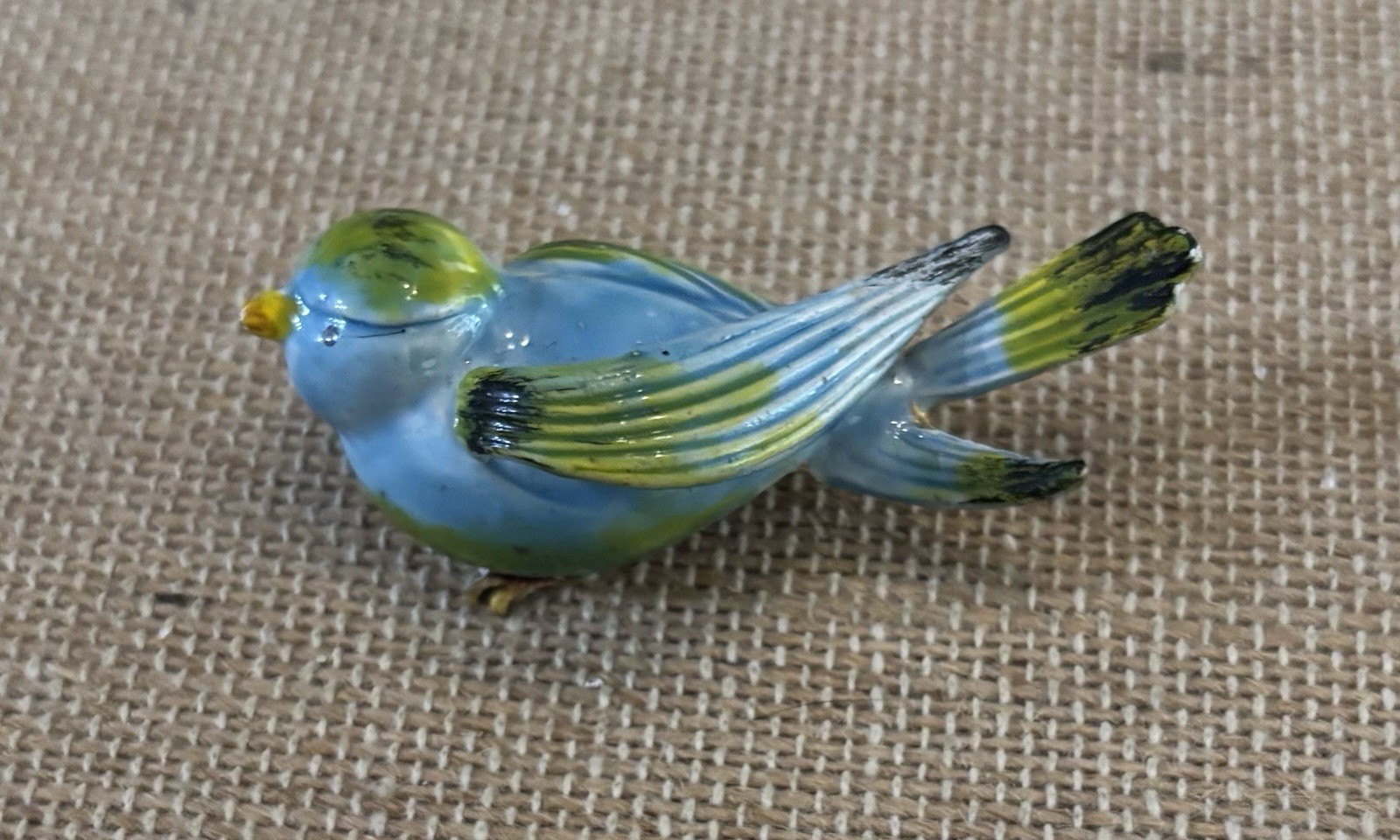 Original By Robert Blue Enamel Bird Brooch Pin Signed