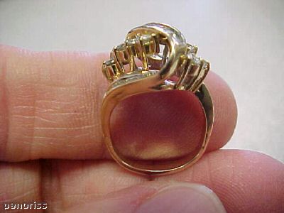 1.70 ctw DIAMOND ESTATE RING 14K SIZE 3-3/4 MAKE OFFER
