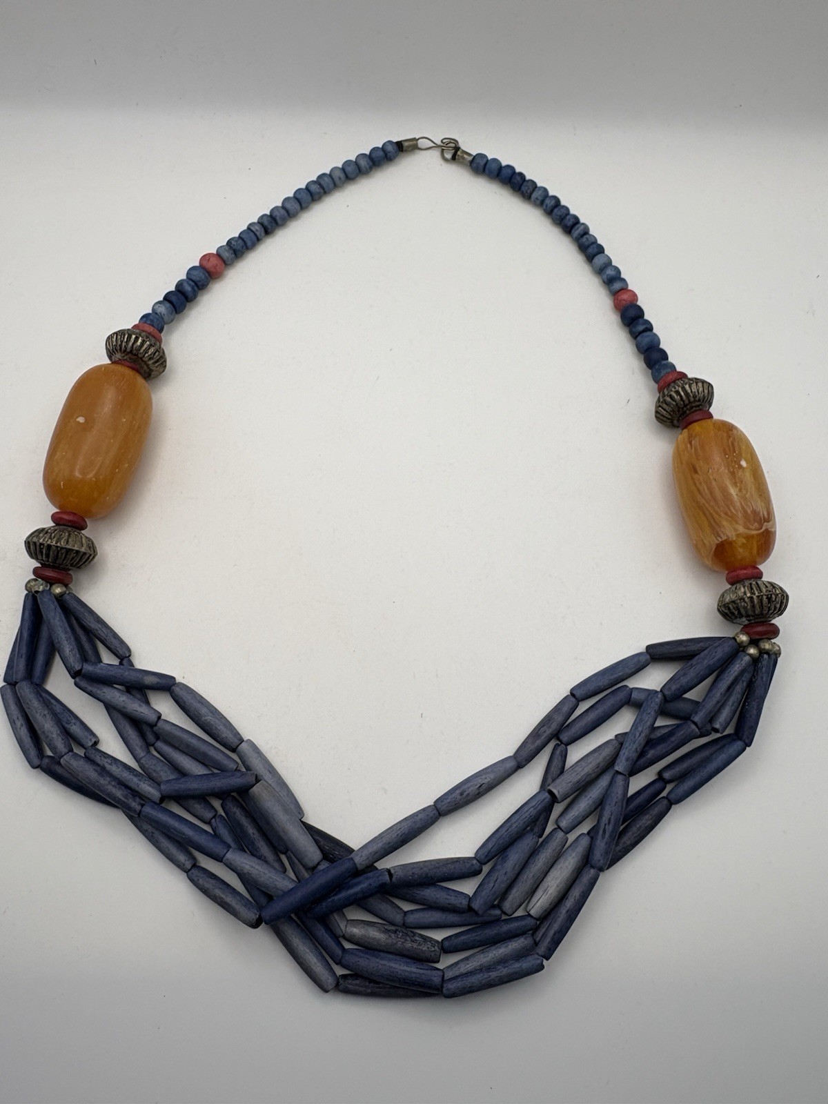 Vintage Handmade Beaded Statement Necklace