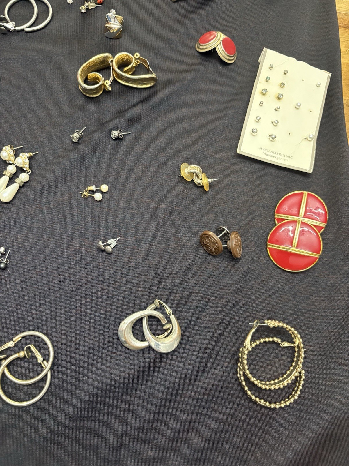 Vintage Mixed Lot Earrings 60s-80s theme costume jewelry