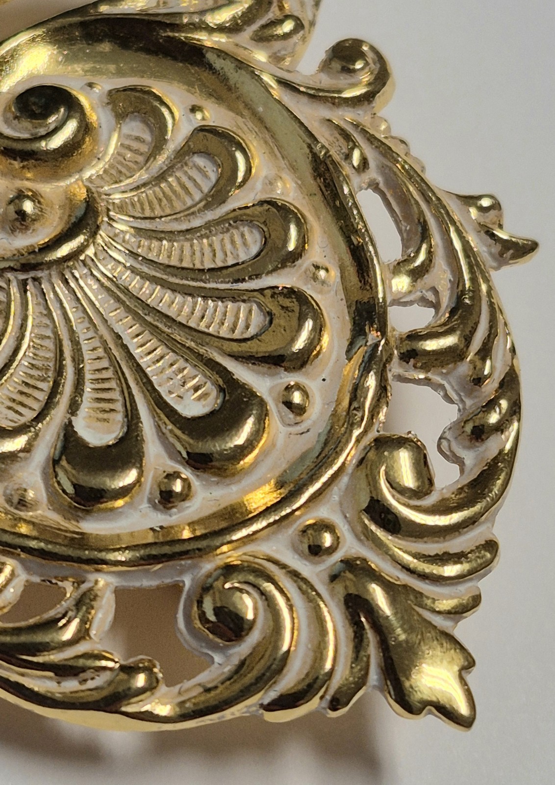 Vintage Angel Brooch Signed Jane Davis 1999 Angels of Love Gold Tone Art Nouveau
