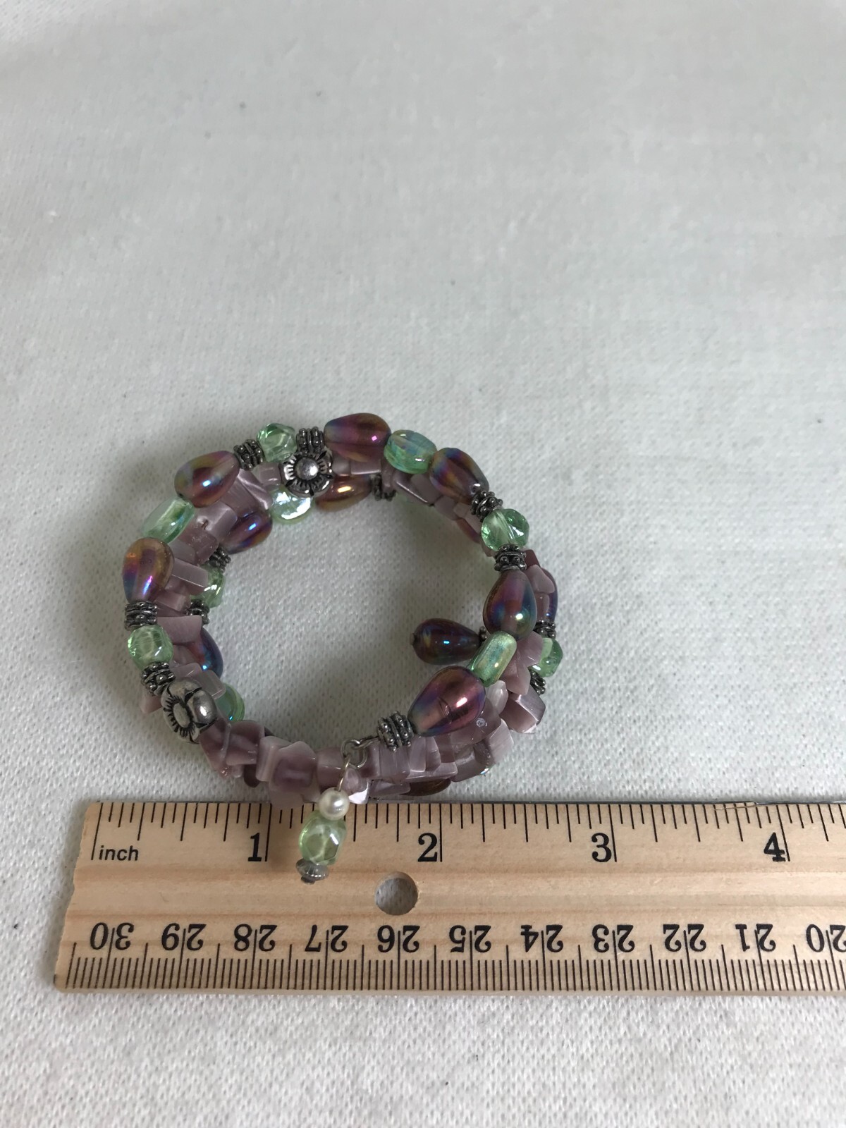Memory Wire Multi-Colored Bracelet – Pinks / Purples / Earth Tones