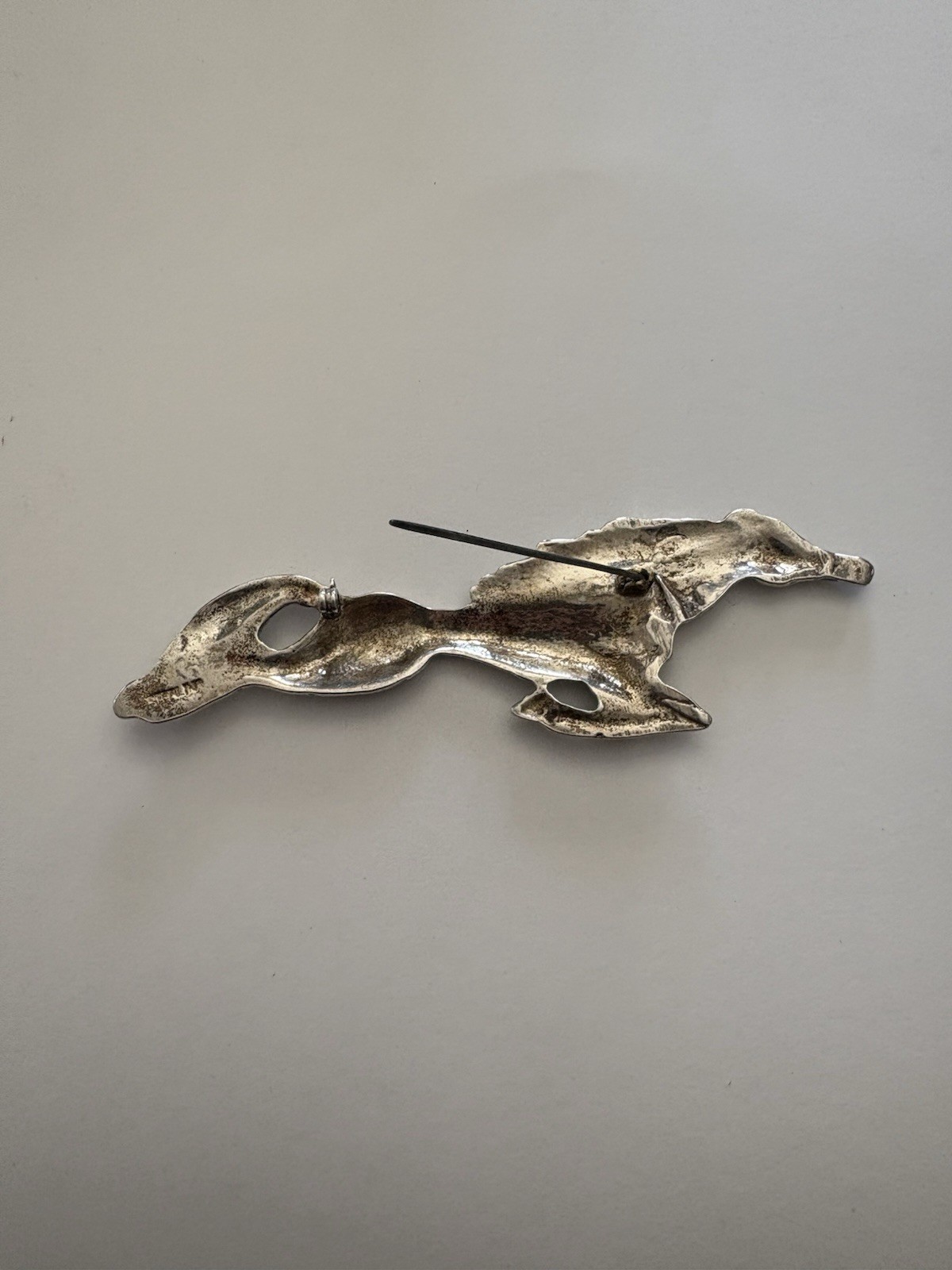 Circa 1920 Sterling Silver Atlantic City Diving Horse Pin