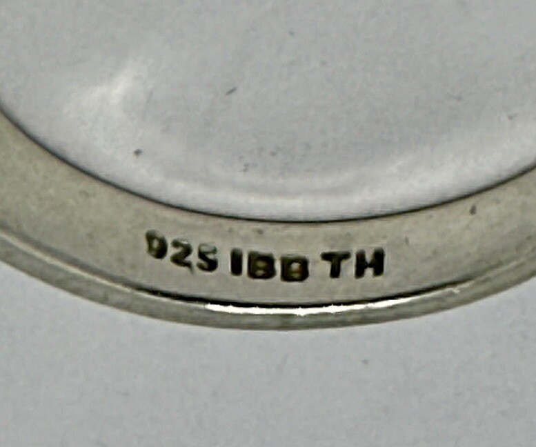 Sterling Silver Band Twist Ring Size 7 Stamped IBB TH 925 1.9 Grams