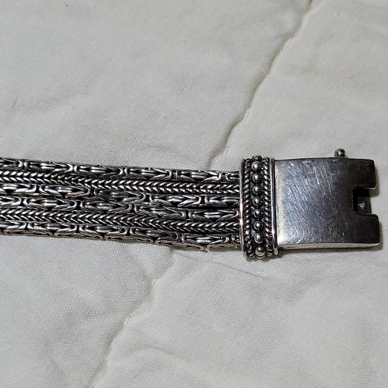 Vintage Italian Made 925 Silver 17″ Dangle Necklace and Bracelet