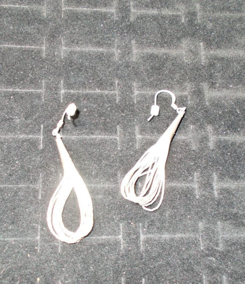 Antique 28 inch sterling necklace and Earring Set Absolutely Beautiful!