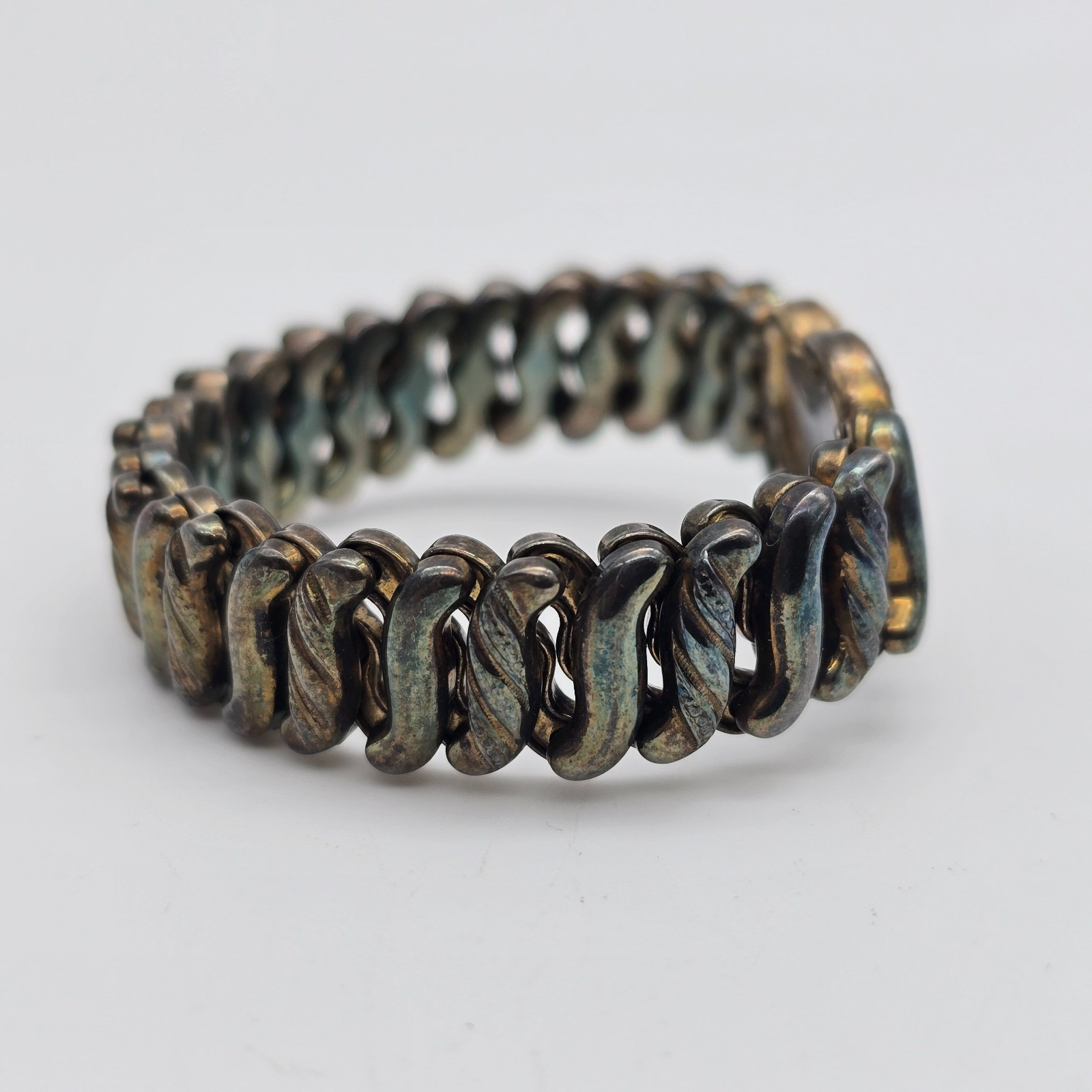 VTG Carmen Deluxe Sweetheart Floral Gold Filled Expanding Bracelet – LA Initials
