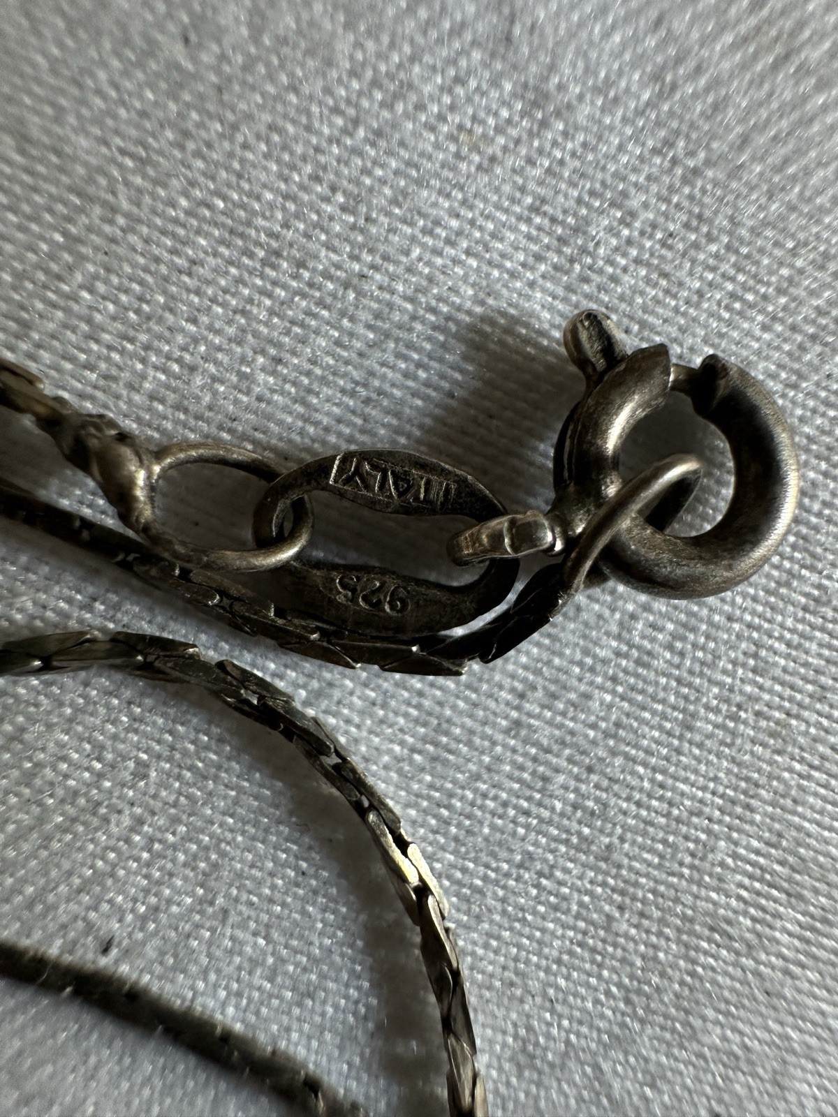 N.E. From Denmark Sterling Silver Pendant Necklace Italy 24” B19