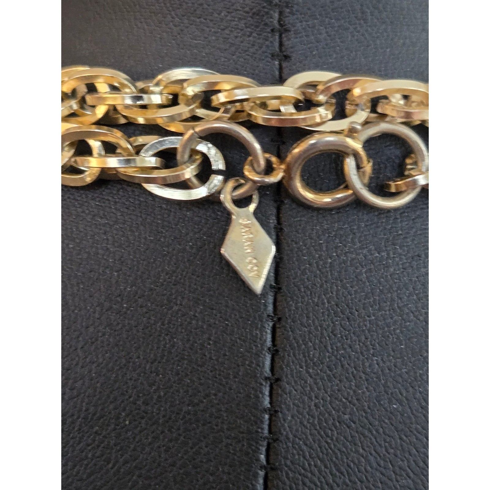 Sarah Coventry Long Rope Necklace Goldtone Very Light Vintage