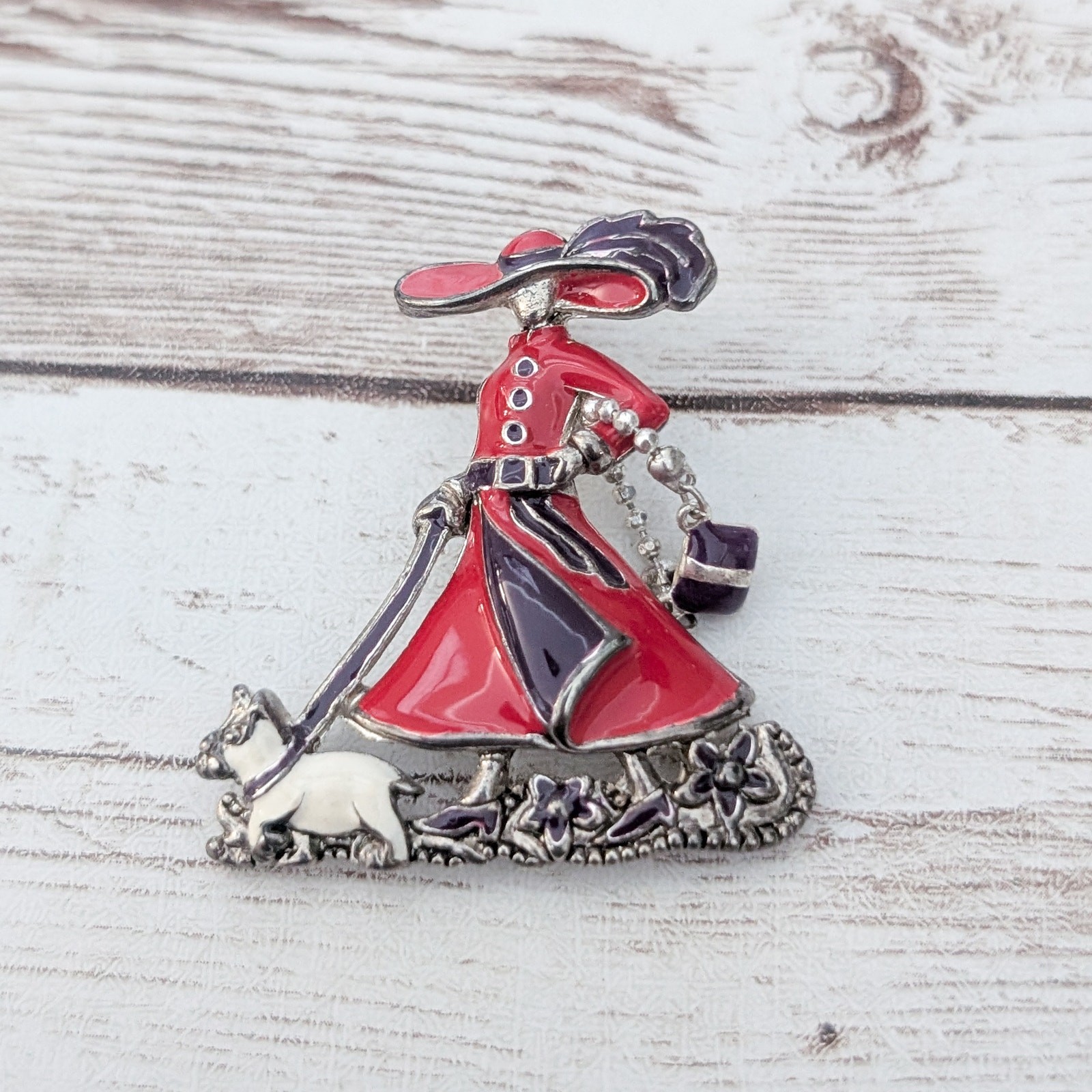 Vintage Pendant Unusual Fashionable Lady (No Chain Included)