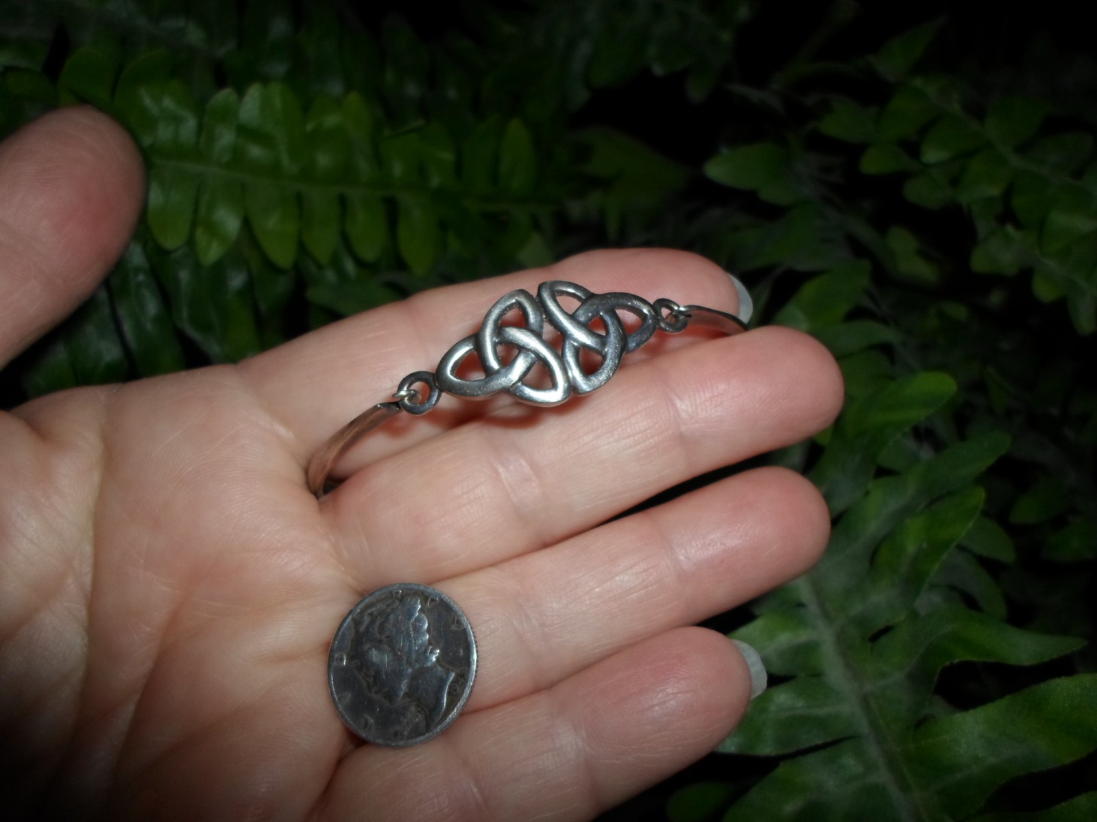 Vintage 1997 – KH – KIT HEATH – Sterling silver – CELTIC KNOT bangle BRACELET