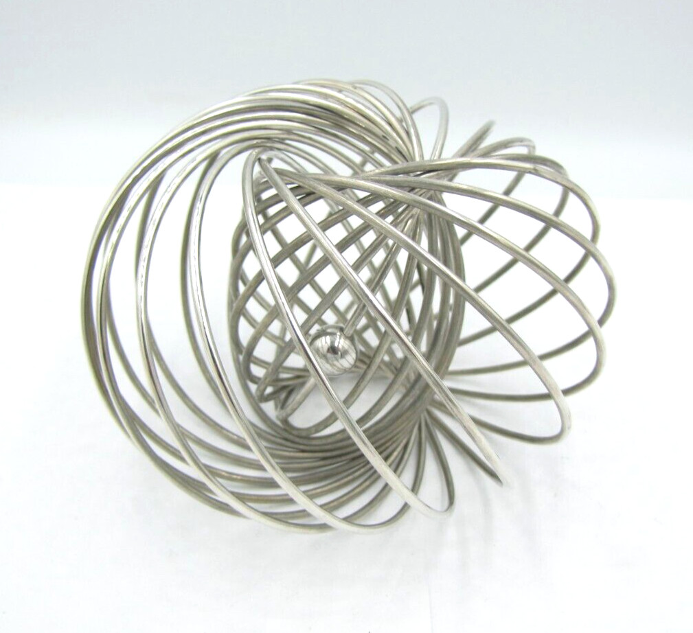 1990 Important Exceptional Expanding GYROSCOPE & BALL BRACELET Sterling Silver