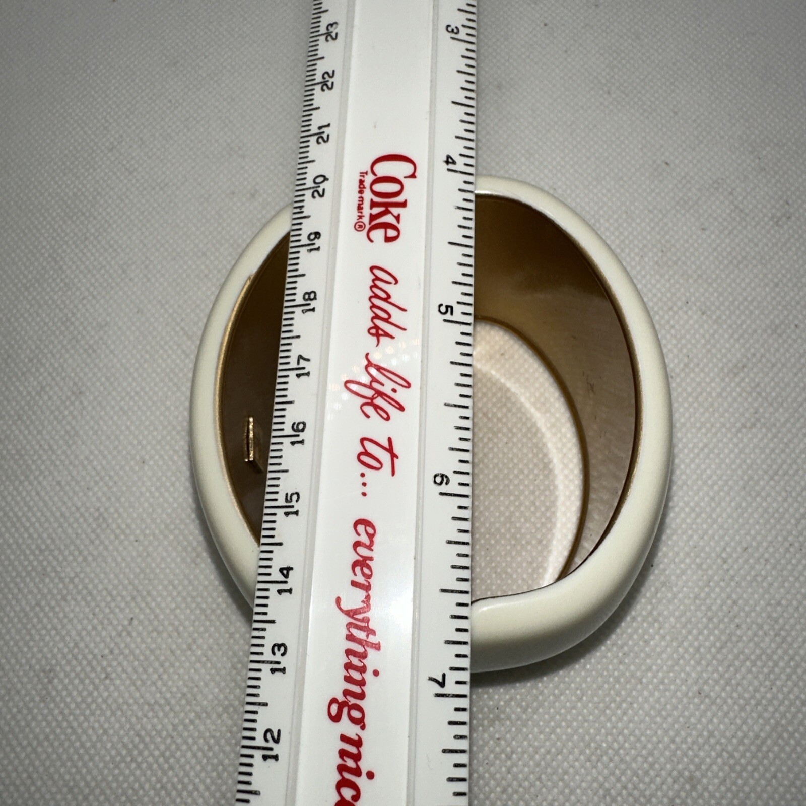 VTG White Hindge Bracelet Has A Honeybee Inside Snap Magnetic Closure