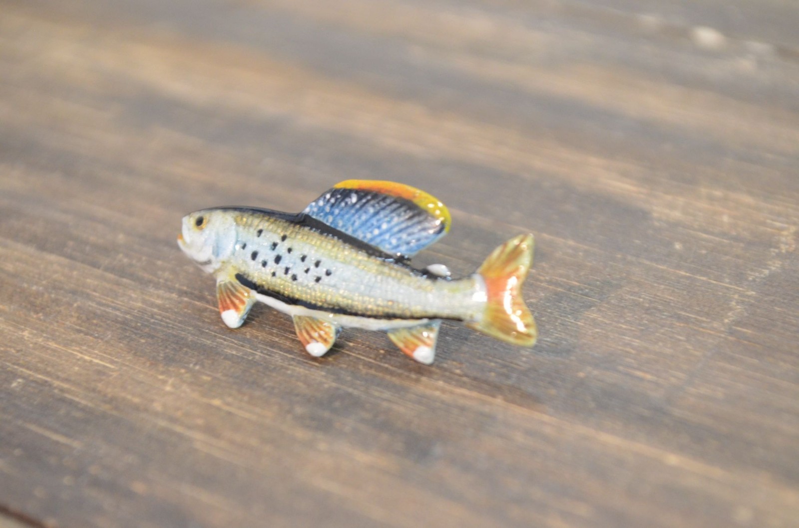 GG Harris Grayling Brooch Pin #127 Wildlife Collectibles Pewter 1988 Salmon Fish