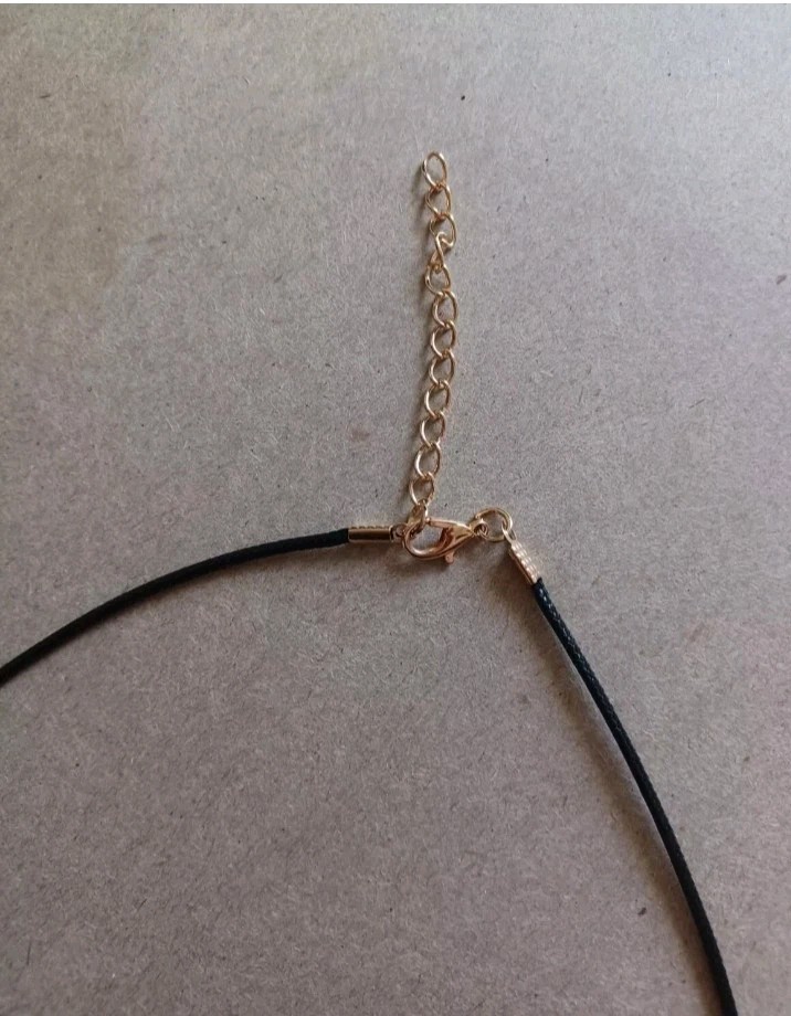 Vintage Brass Tone Lone Star Large Pendant On Cord Necklace 90s Y2k 2000s Style