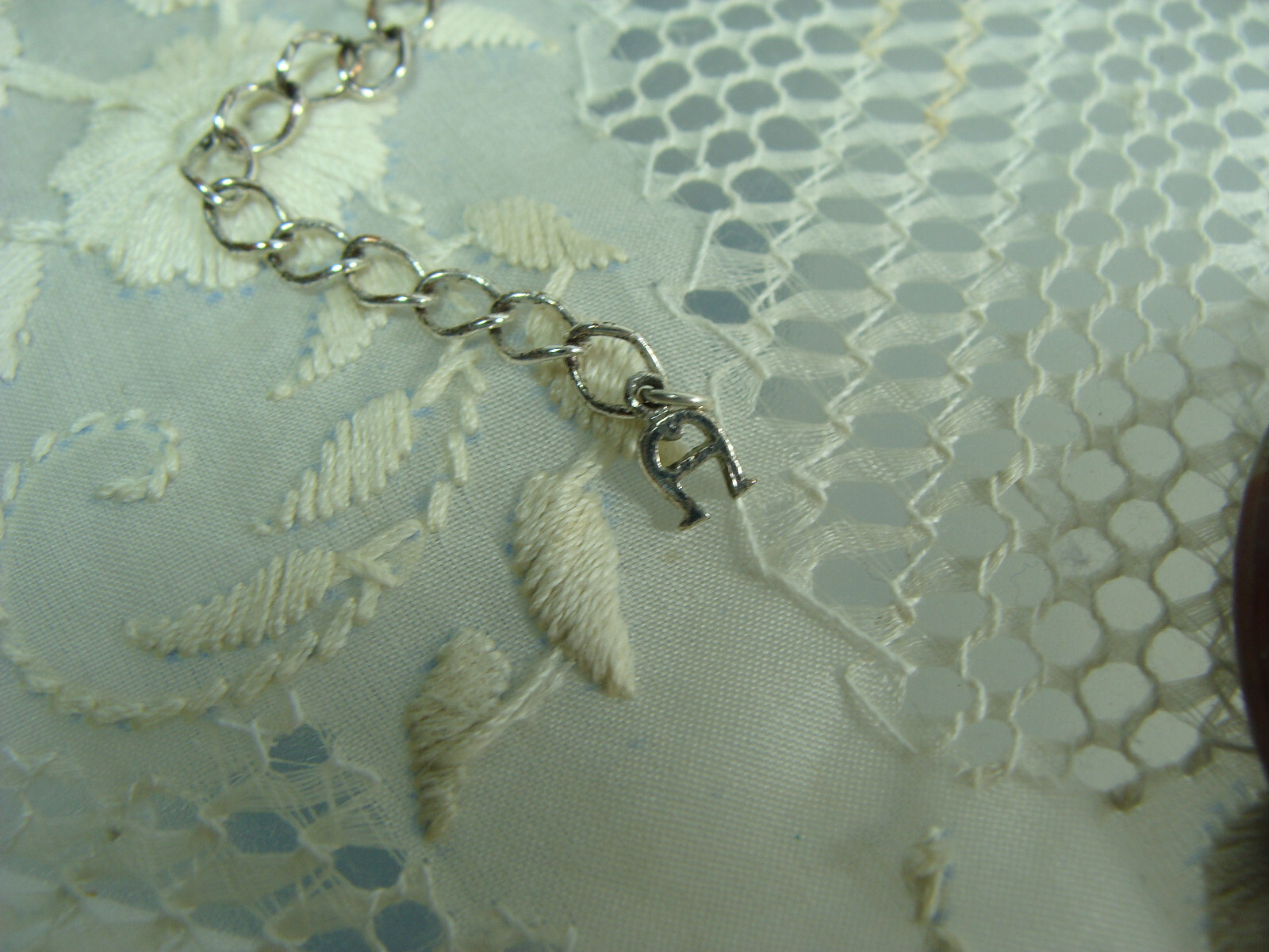 AC Double Strand Silver Tone Chain Round Disk Quartz Stone Boho Pendant Necklace