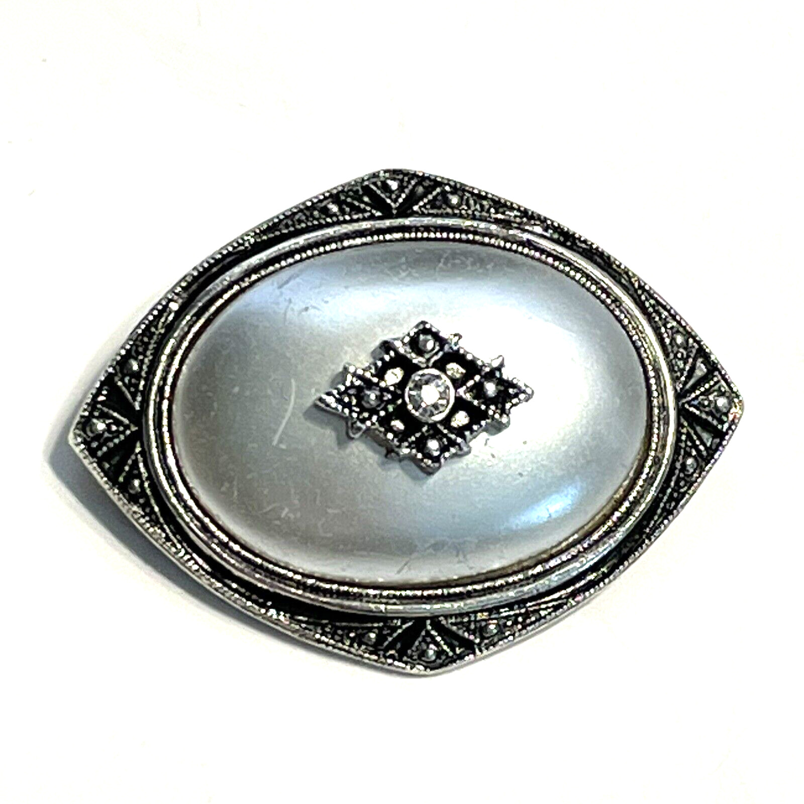 Pair of Silver Tone Brooches Bird & Nest w/Faux Pearl Eggs + Avon Brooch/Pendant