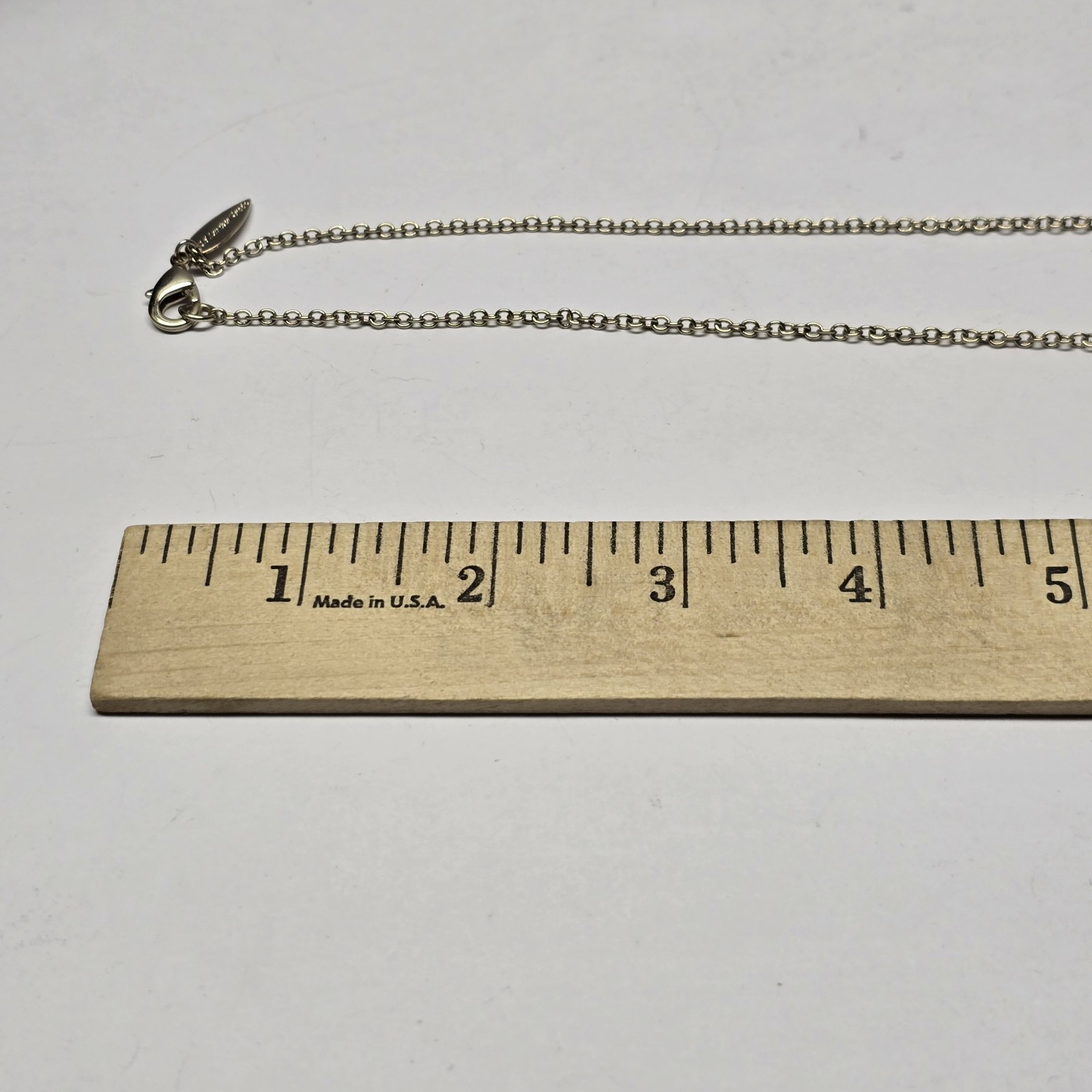 Vintage Coldwater Creek Jewelry Silvertone Chain Hoops Dangles Necklace 26″