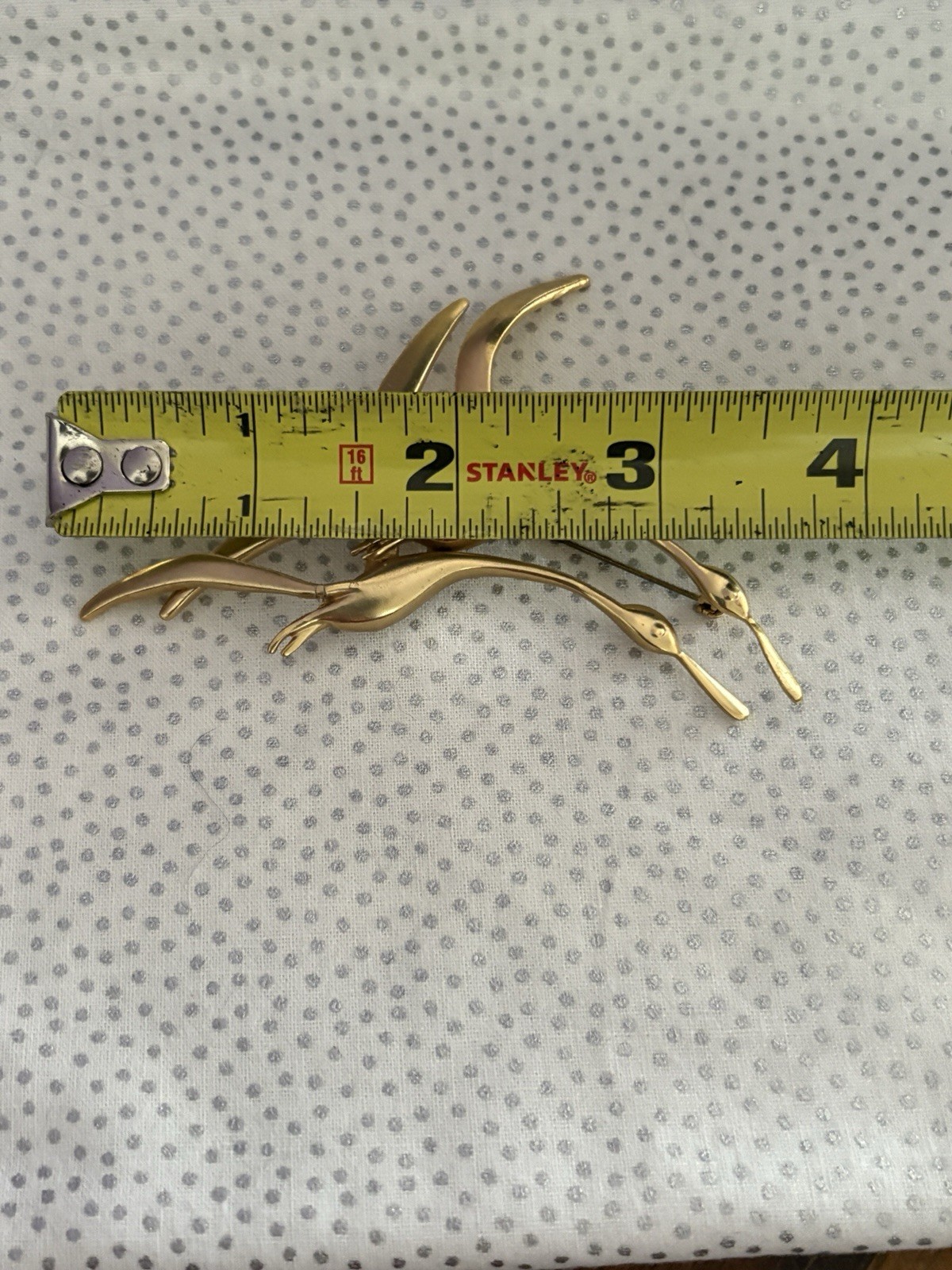 Vintage Brooch Pin Bird Gold Tone Brooch Looks Like Unsigned ORENA PARIS