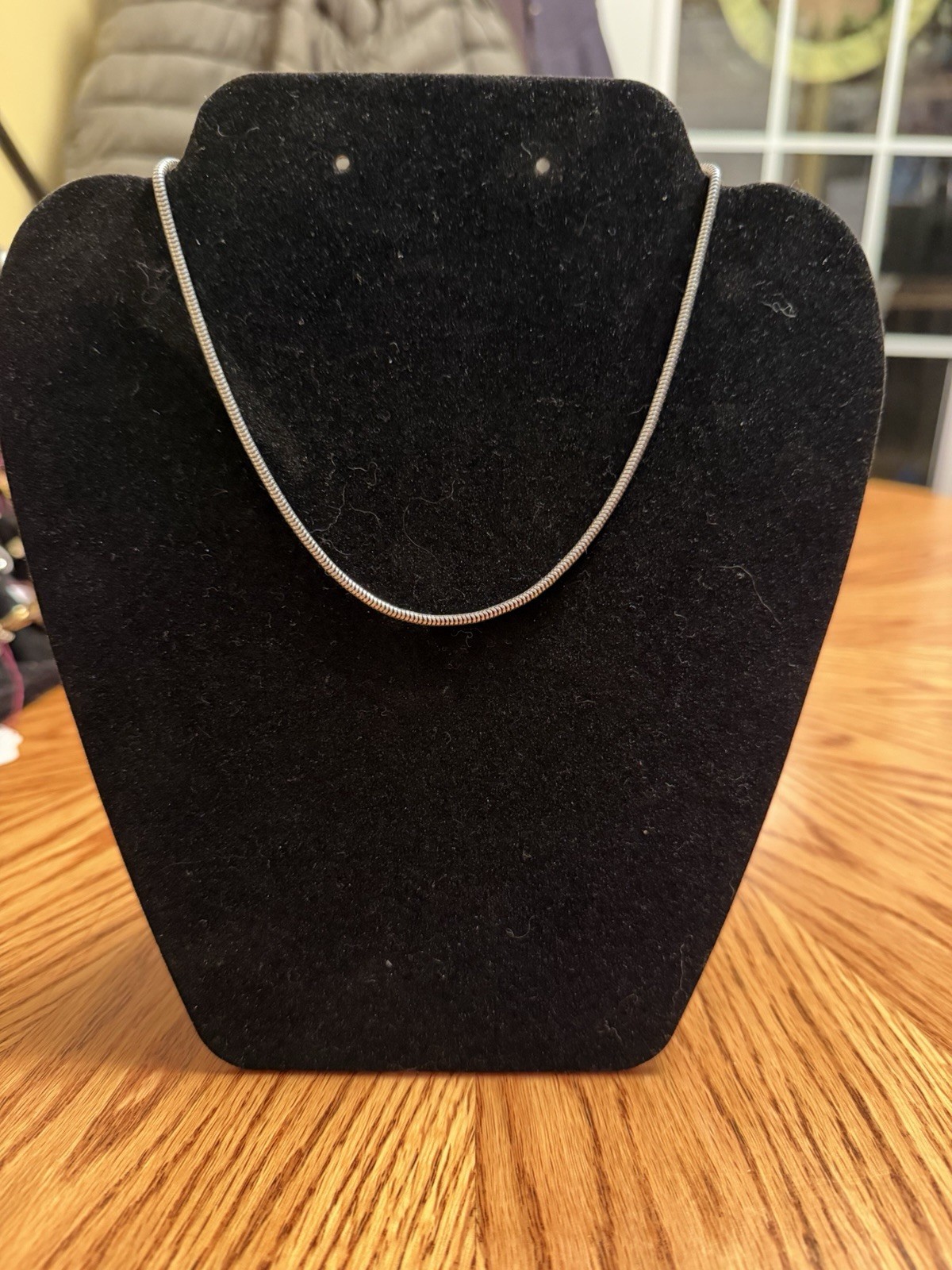 Silver Tone Necklace 16 Inches Vintage