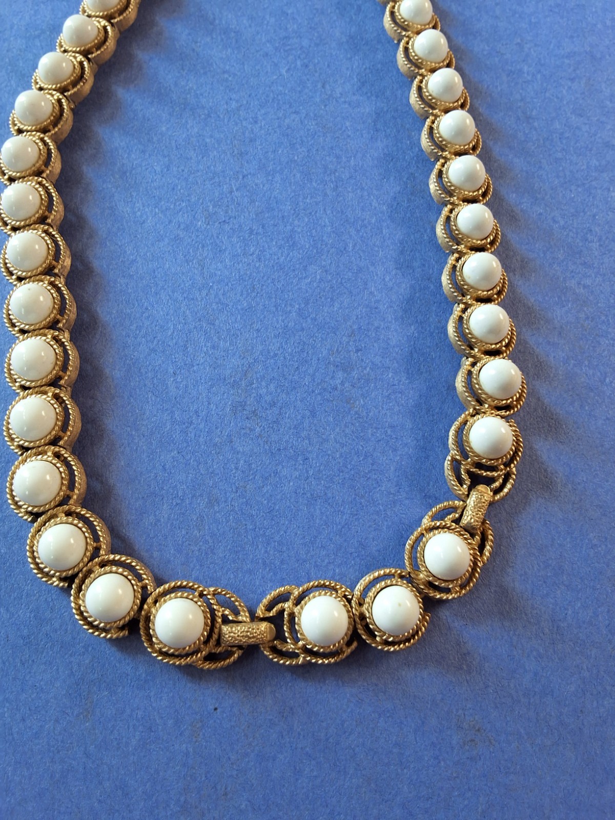 Crown Trifari Necklace And Bracelet Set ( missing clasp cover on bracelet)