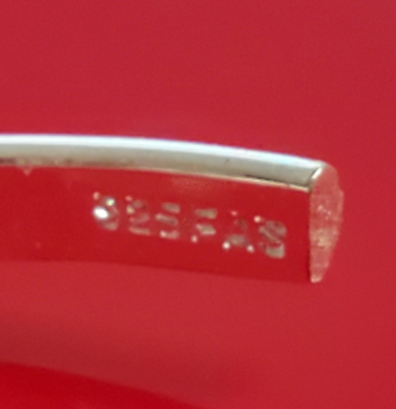 VTG FAS 925 Faceted Hoop Earrings 1.25in Sterling Silver 3g Classic Polished