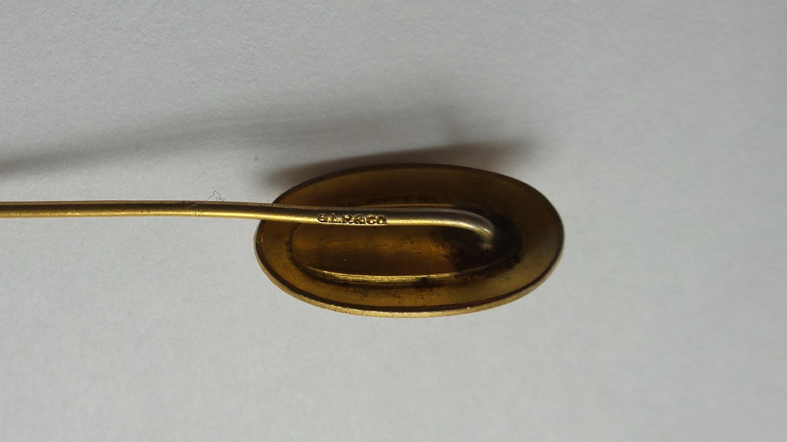Vintage Estate 9 Karat Yellow Gold Stick Pin