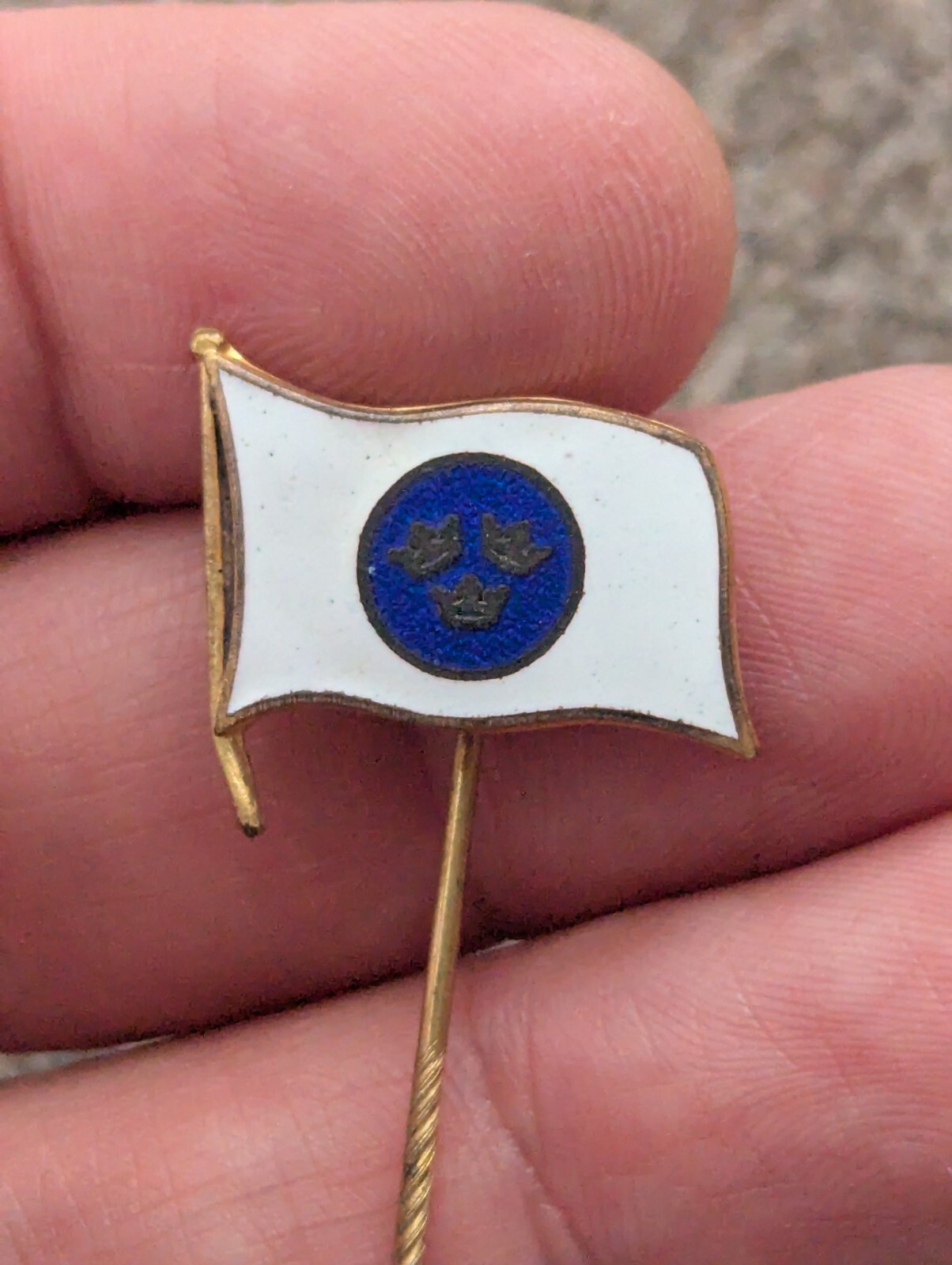 Vintage 1930s -1950s Swedish American Line Nautical Pin P1