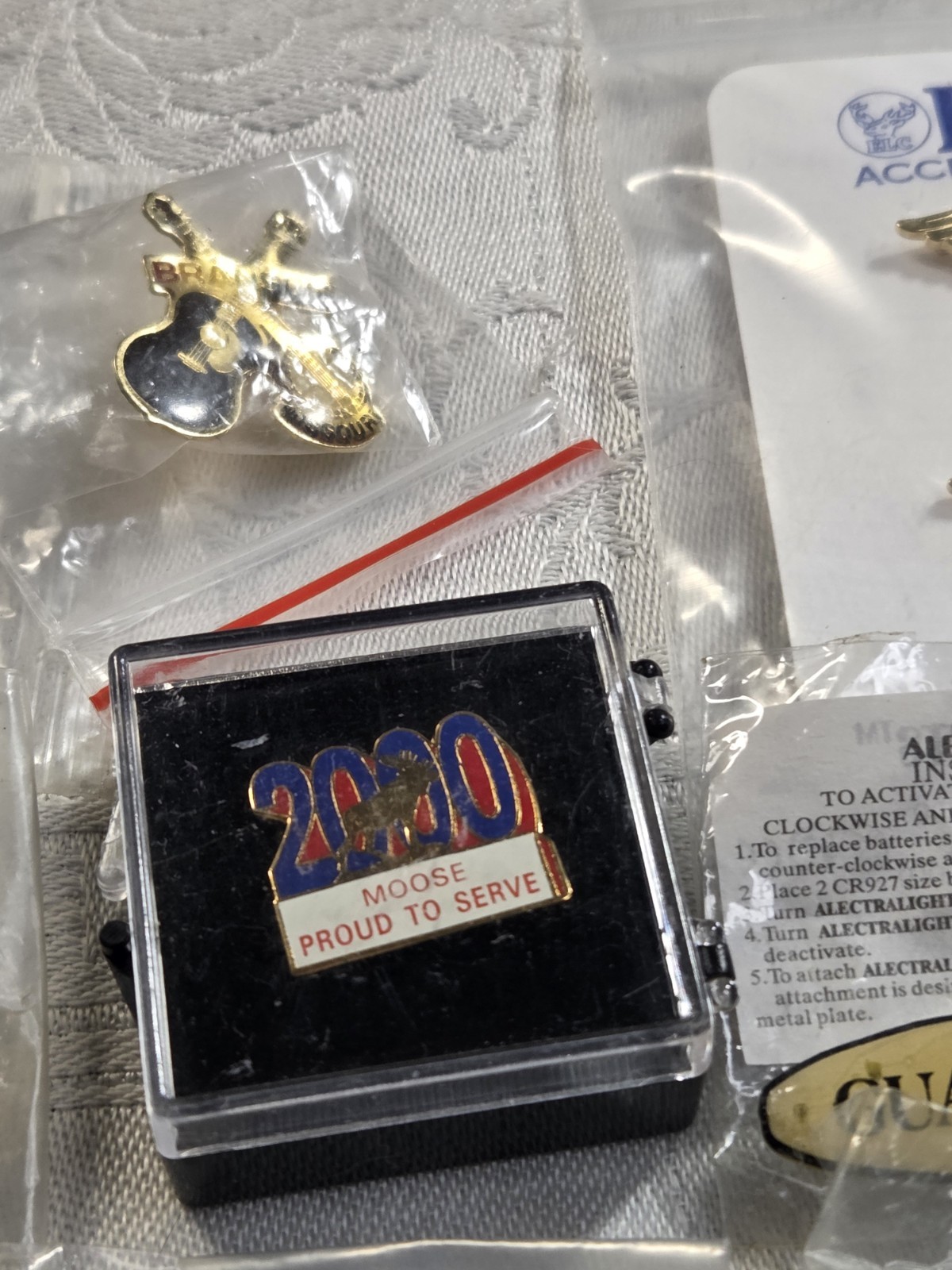 Mixed Vintage Pins & Tie Clips Lot Kiwanis USPS Military Fraternal 20+ Pieces