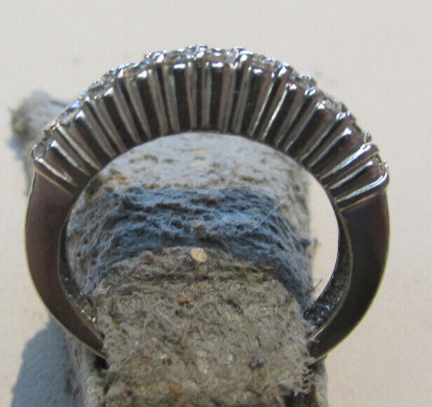 14k wg 1.20 ctw Diamond Ring band, Baguette & Round Diamonds size 4.5 Make Offer