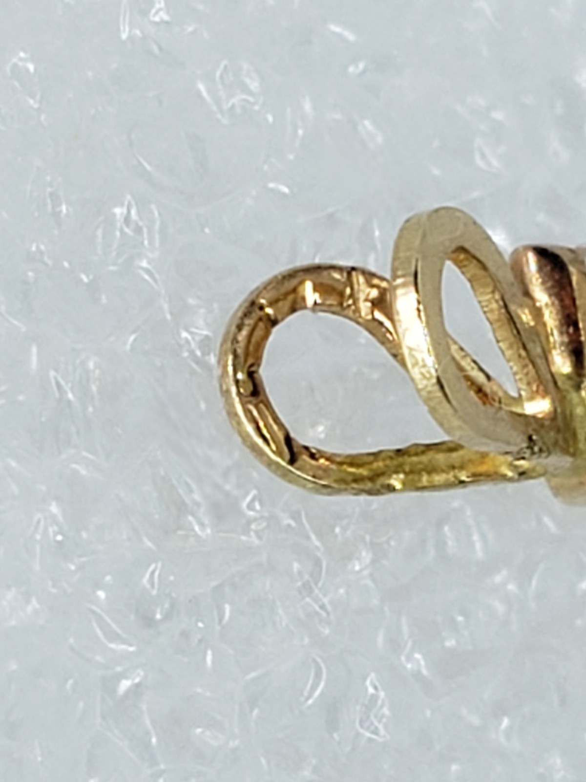 Vintage Pretty 14K Yellow Gold Marquise CZ Navette Solitaire Pendant – 0.35 tcw