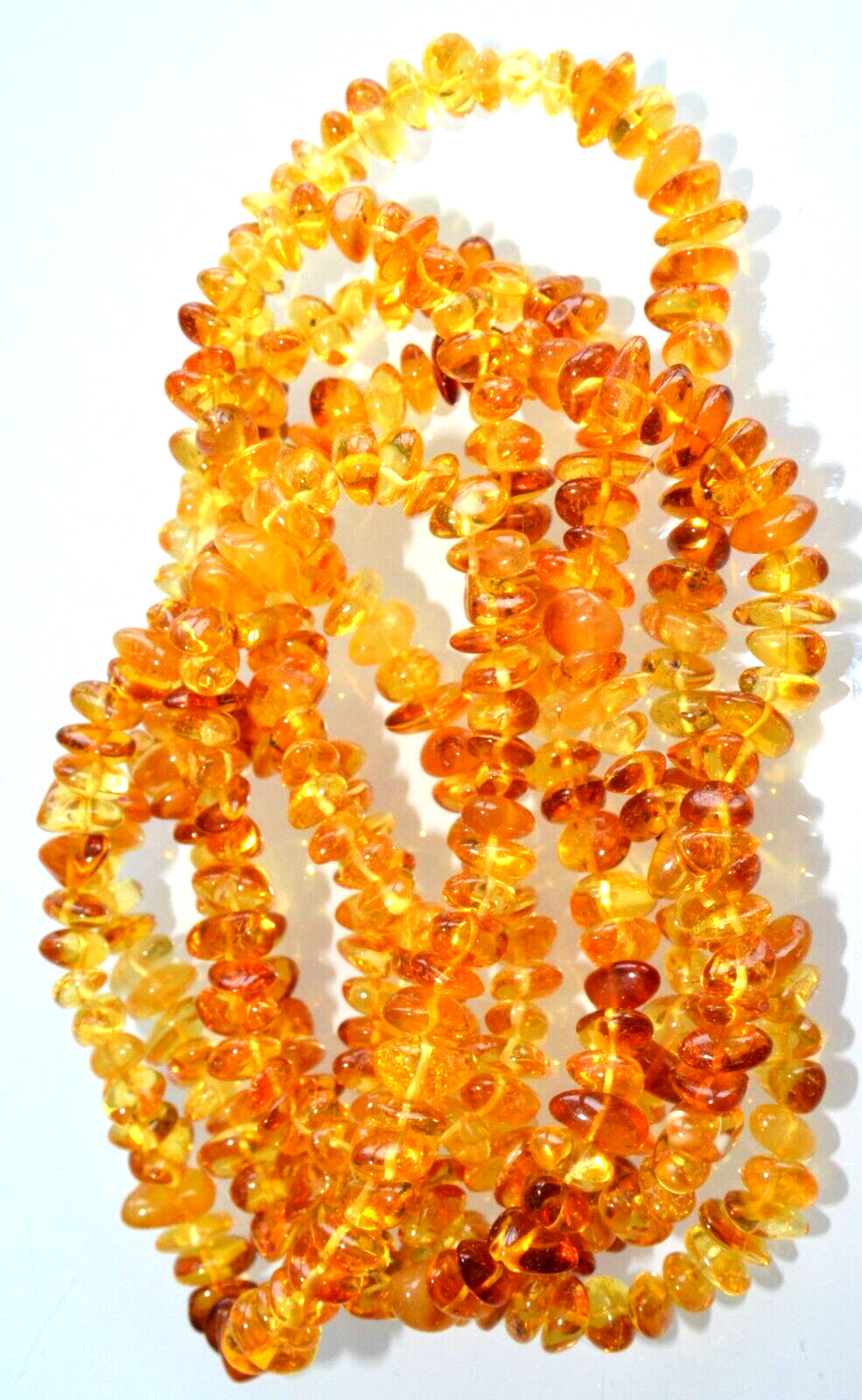✅135 cm=46gr RUSSIAN SOVIET BALTIC AMBER BEAD NECKLACE 琥珀 BRACELET STONE PENDANT