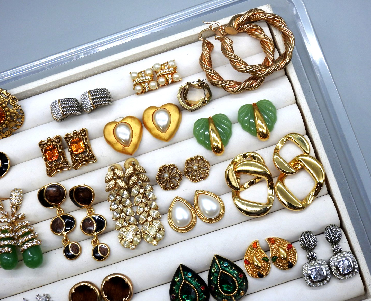 Vintage Now Lot Chunky Statement Earrings Dangle 80’s Costume Enamel Post