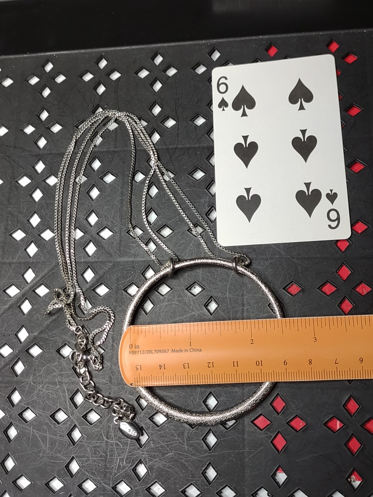 25 Inch Gwen Necklace With Large Circle Pendant