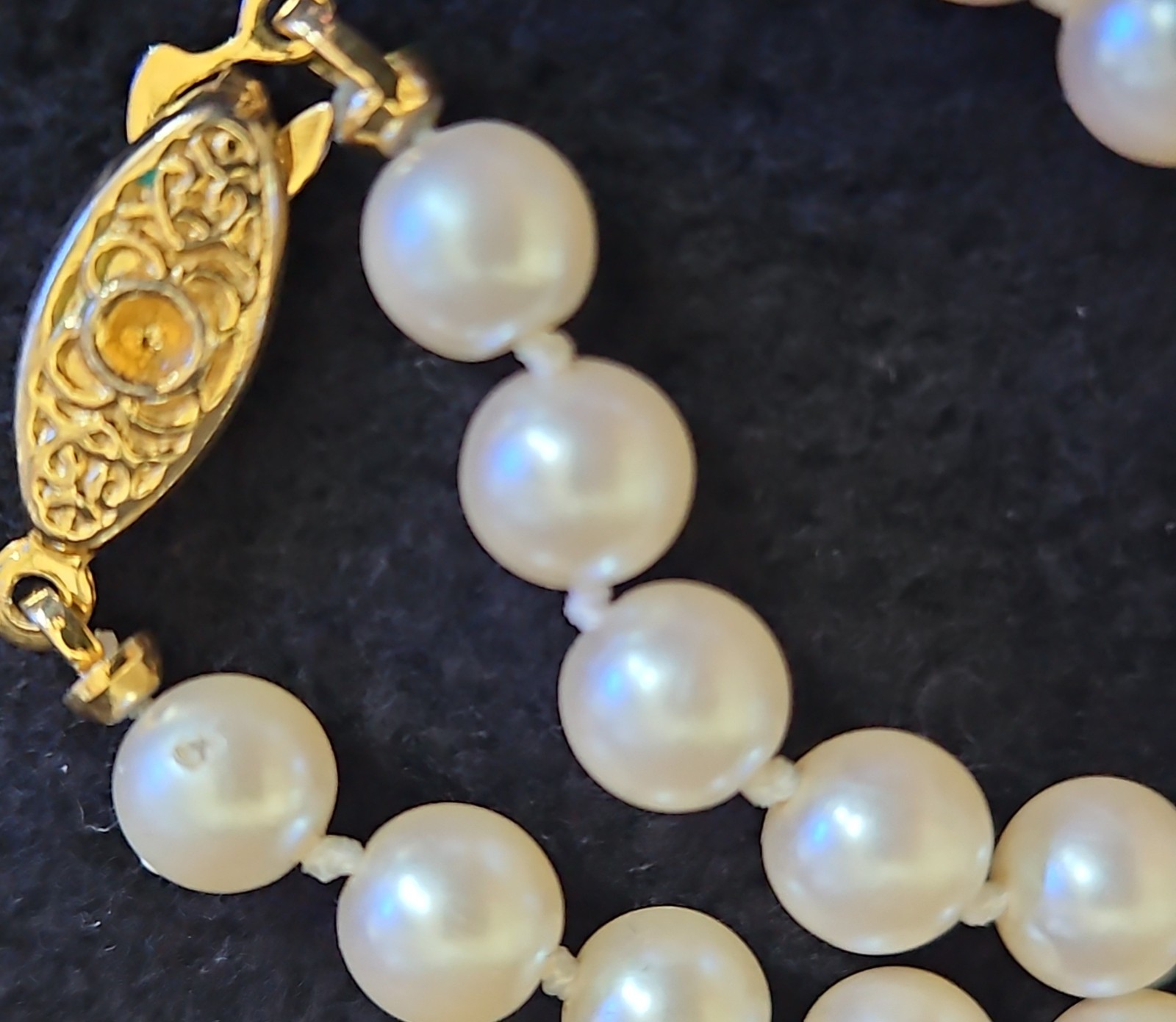 Vintage Faux Pearl Necklaces Lot-5 Pcs, 1950s-1980s, Various Lengths