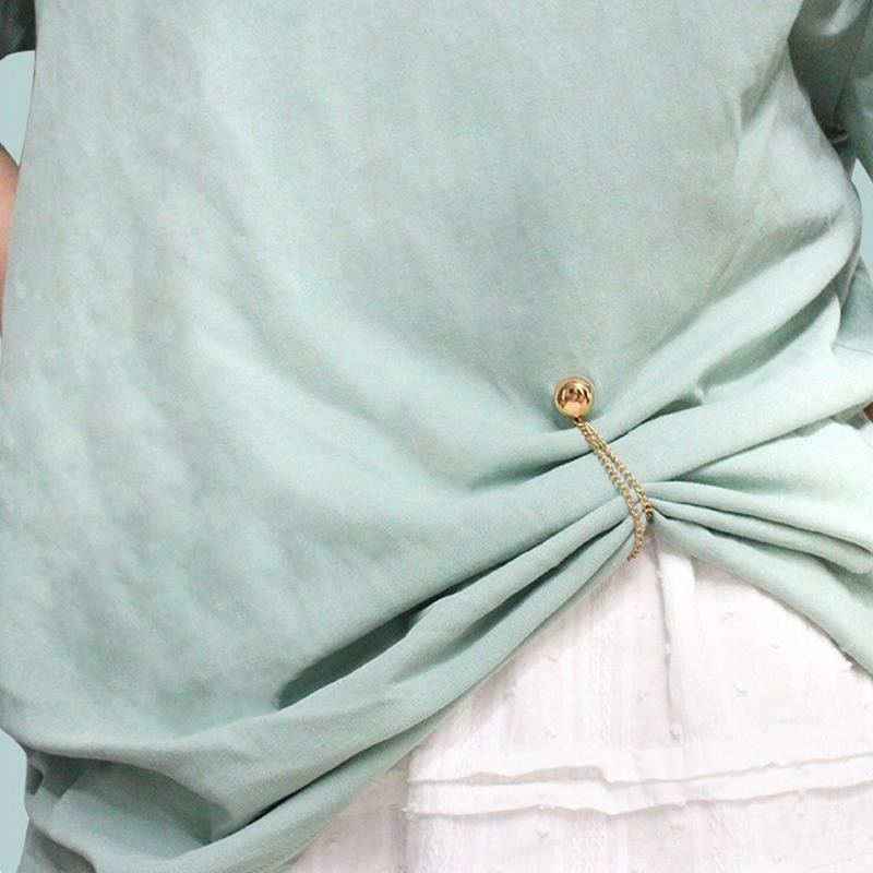 1PC Magnetic Chain Brooch Clip Button for Scarf, Cuffs, Trousers, Sewing Supply
