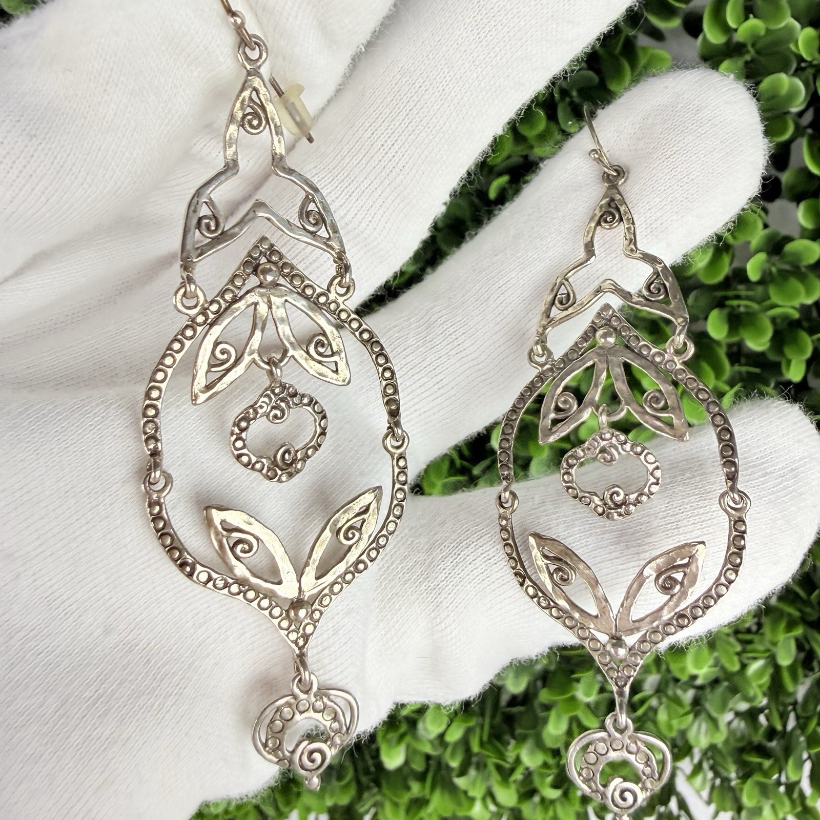Zuman Sterling Silver 925 Isreal Chandelier May Drop Dangle Earrings MSRP $149