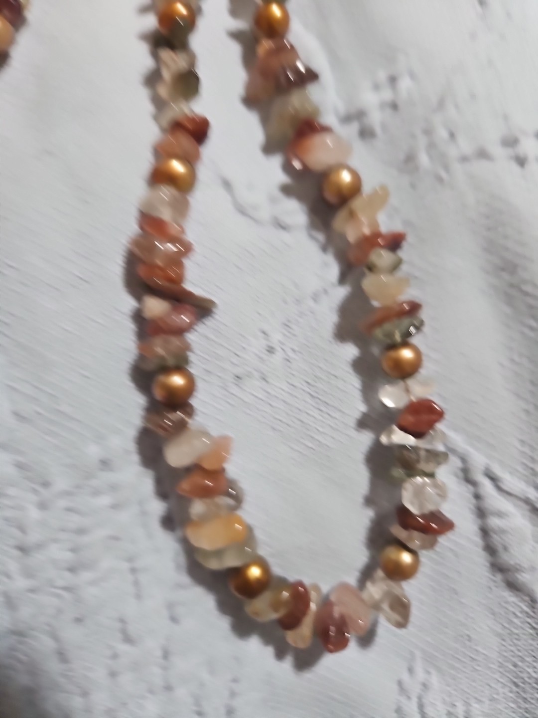 Vintage Multi-Stone Necklace and Bracelet Set 17.5in Necklace And 7in Bracelet