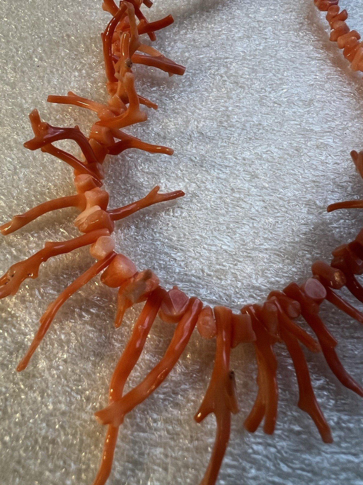 VTG Branch Coral Necklace 18” Graduated Mediterranean Genuine Coral