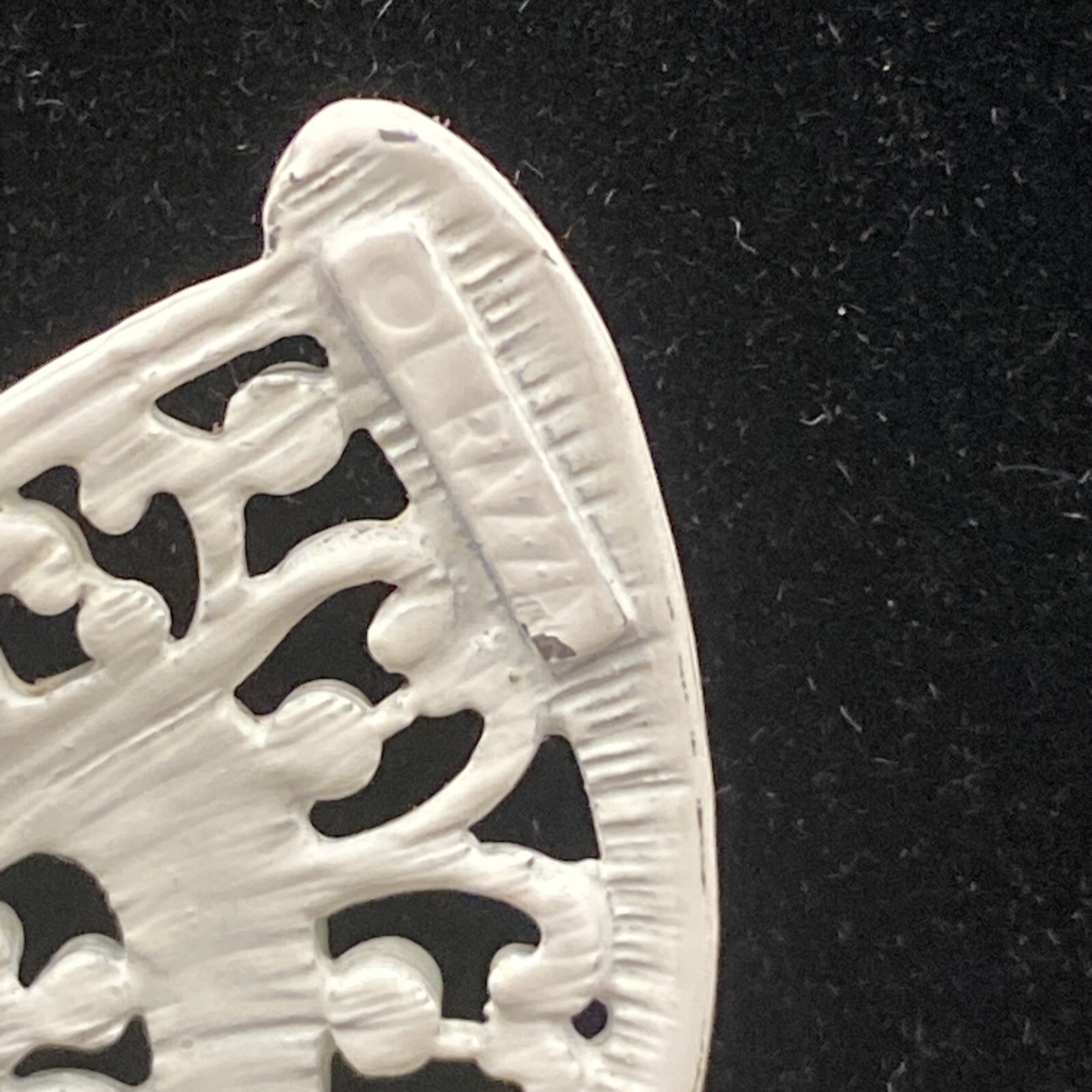 Vintage White Enamel Articulated Large Butterfly Gold Tone Open Link Chain Mod