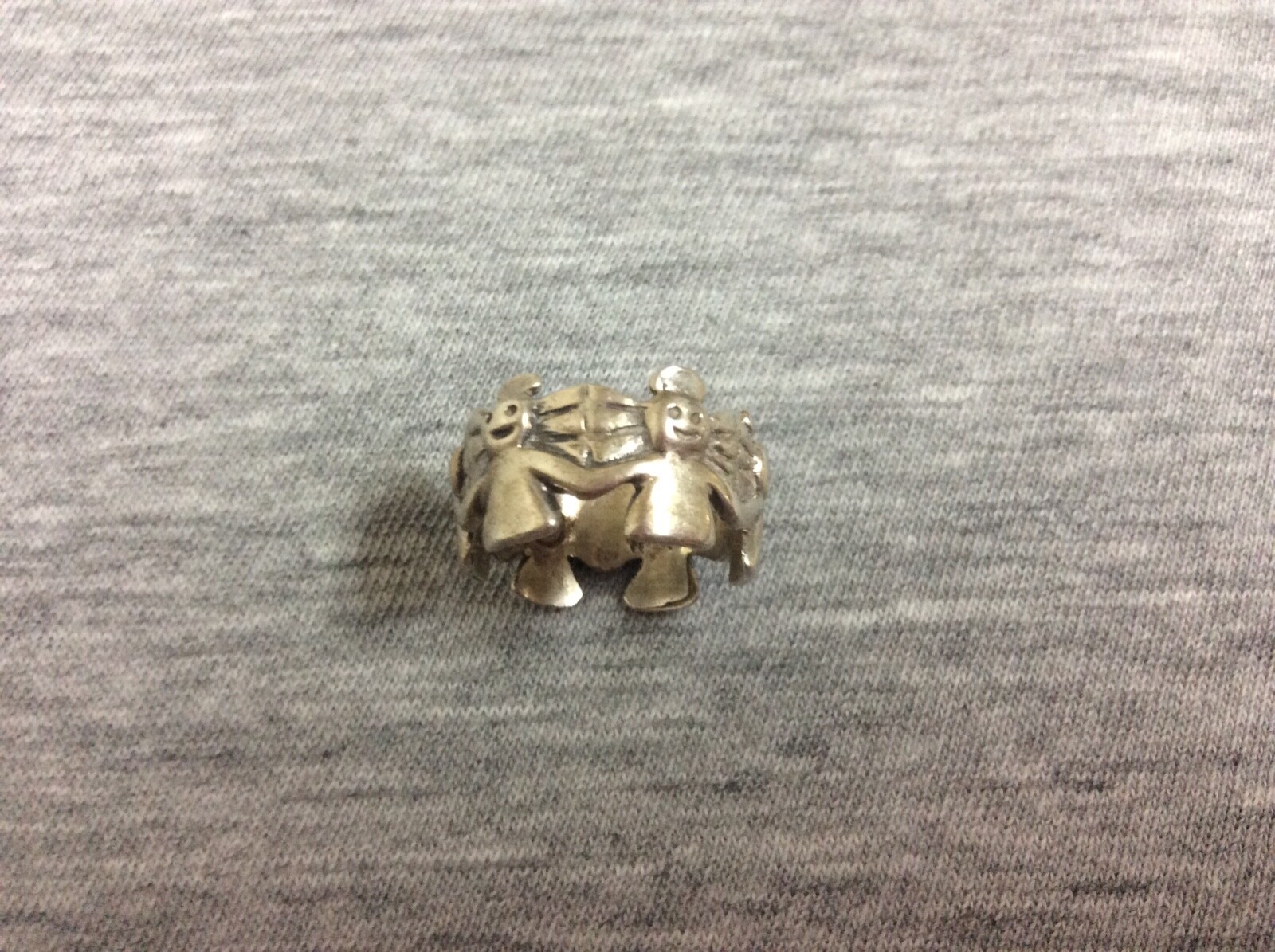 Sterling Guardian Angel Ring Size 6 HD