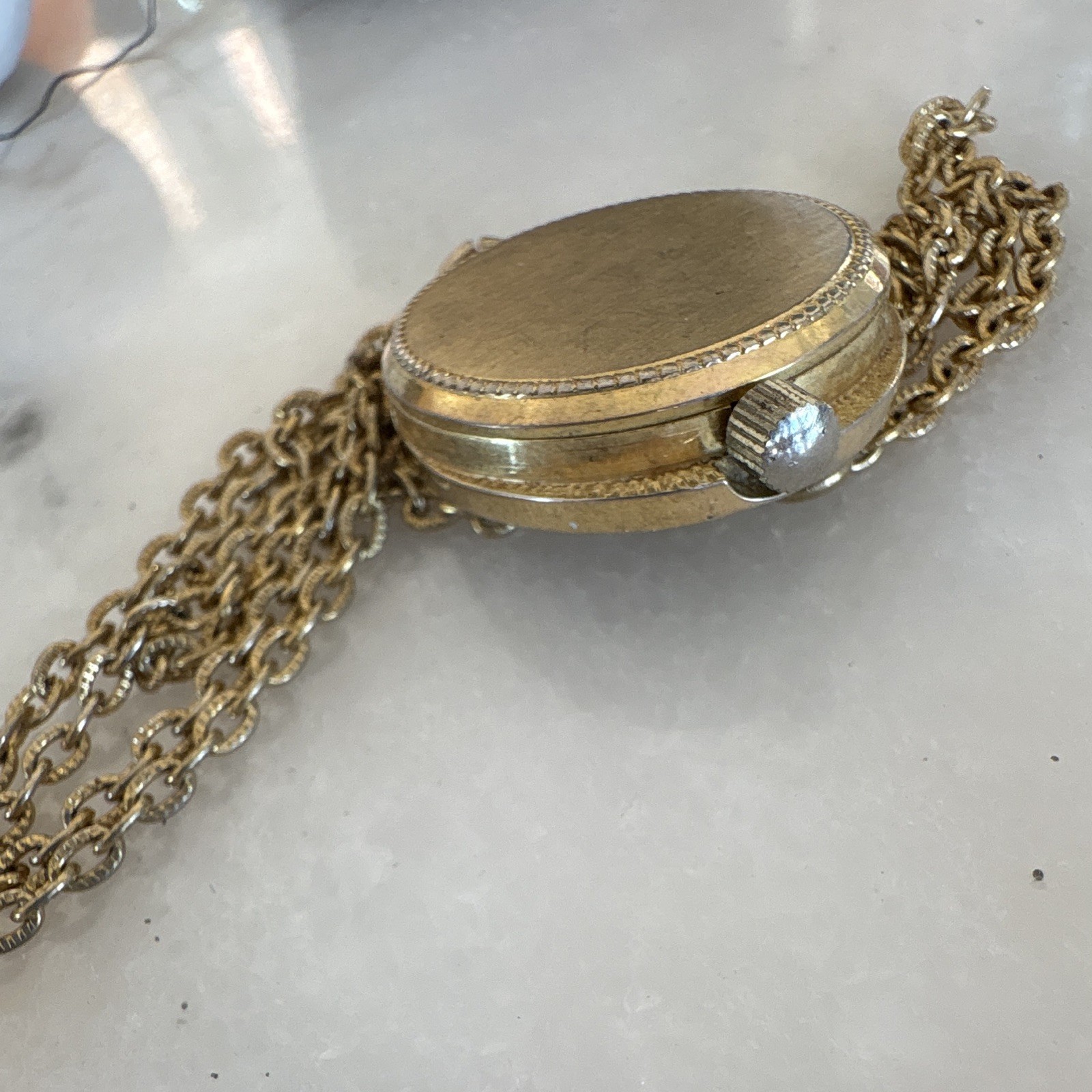 Vintage Endura Swiss Made Pendant Necklace Watch Running 1960s