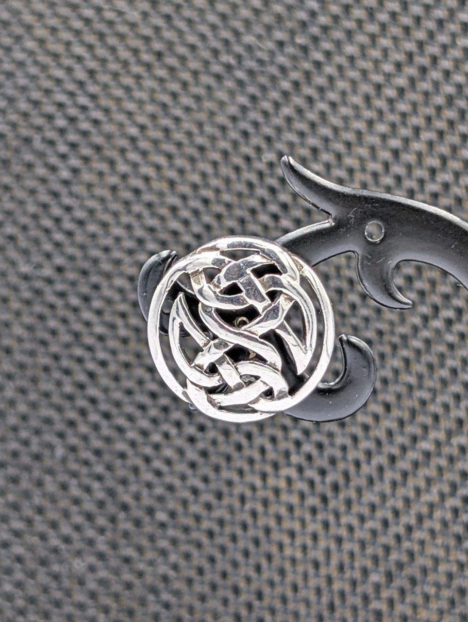 Vintage Kit Heath ’93 Sterling Silver Round Celtic Irish Knot Stud 925 Earrings