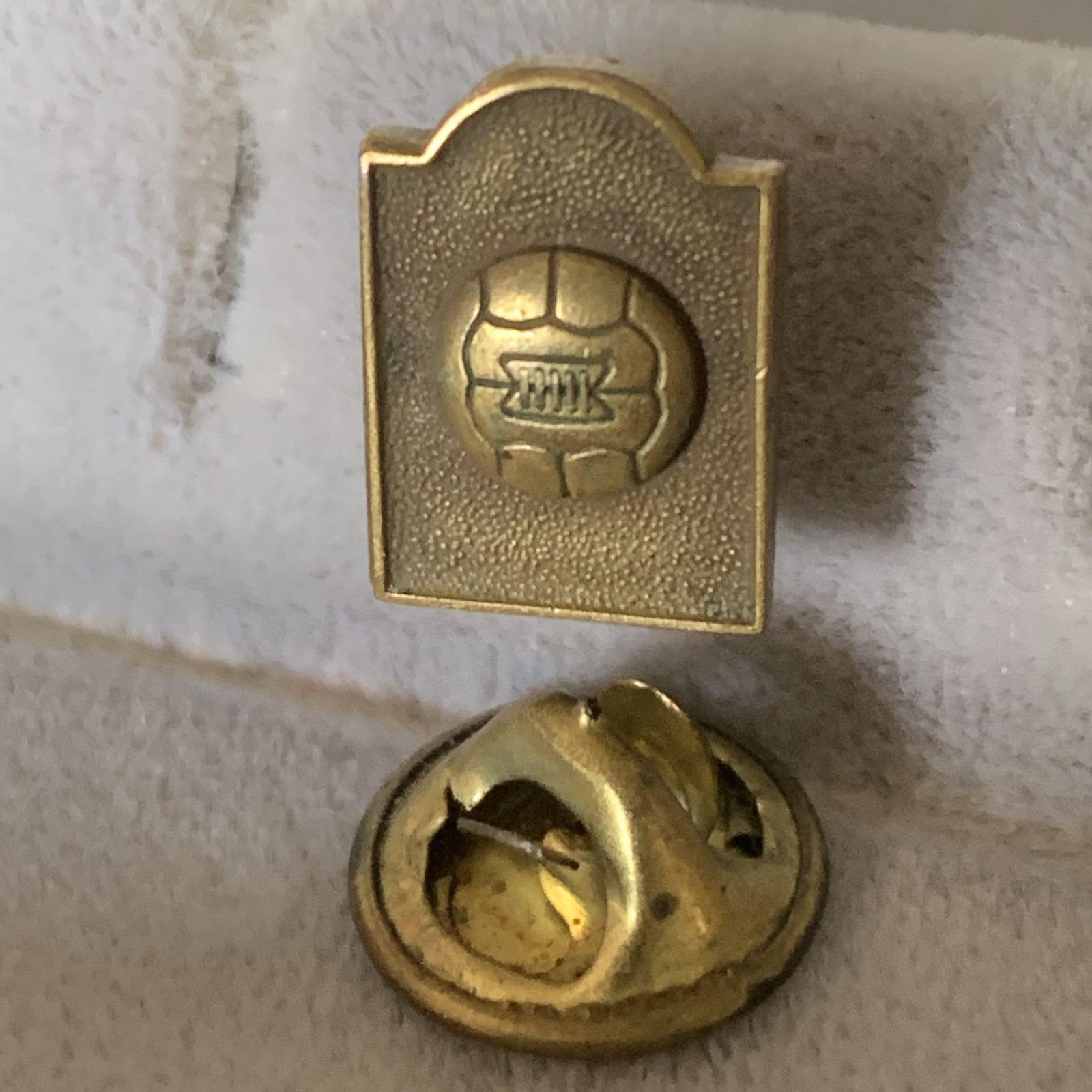 Vintage Ball Hat Lapel Pin Not Sure What Kind Of Ball Signed