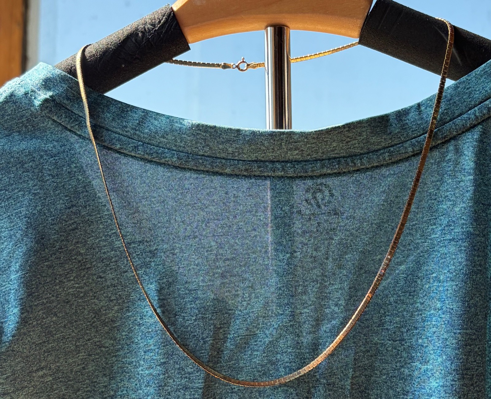 NECKLACE : HERRINGBONE GOLD-FILLED CHAIN #3 : 23.5 inches